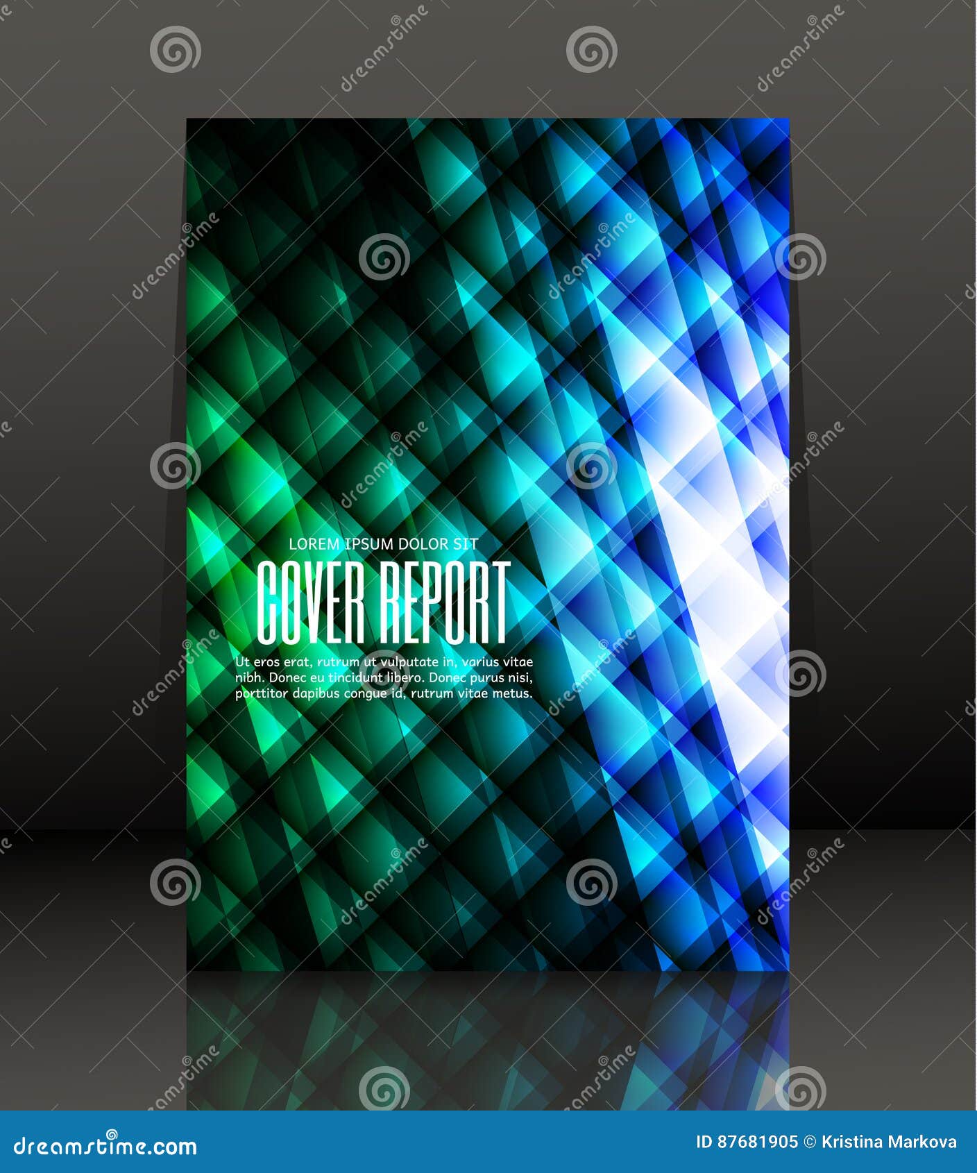 Abstract Background for Brochure, Cover. Template for the Poster