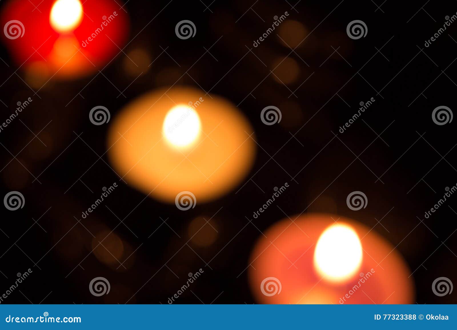 Abstract Background with Colorful Candle Lights Stock Photo - Image of