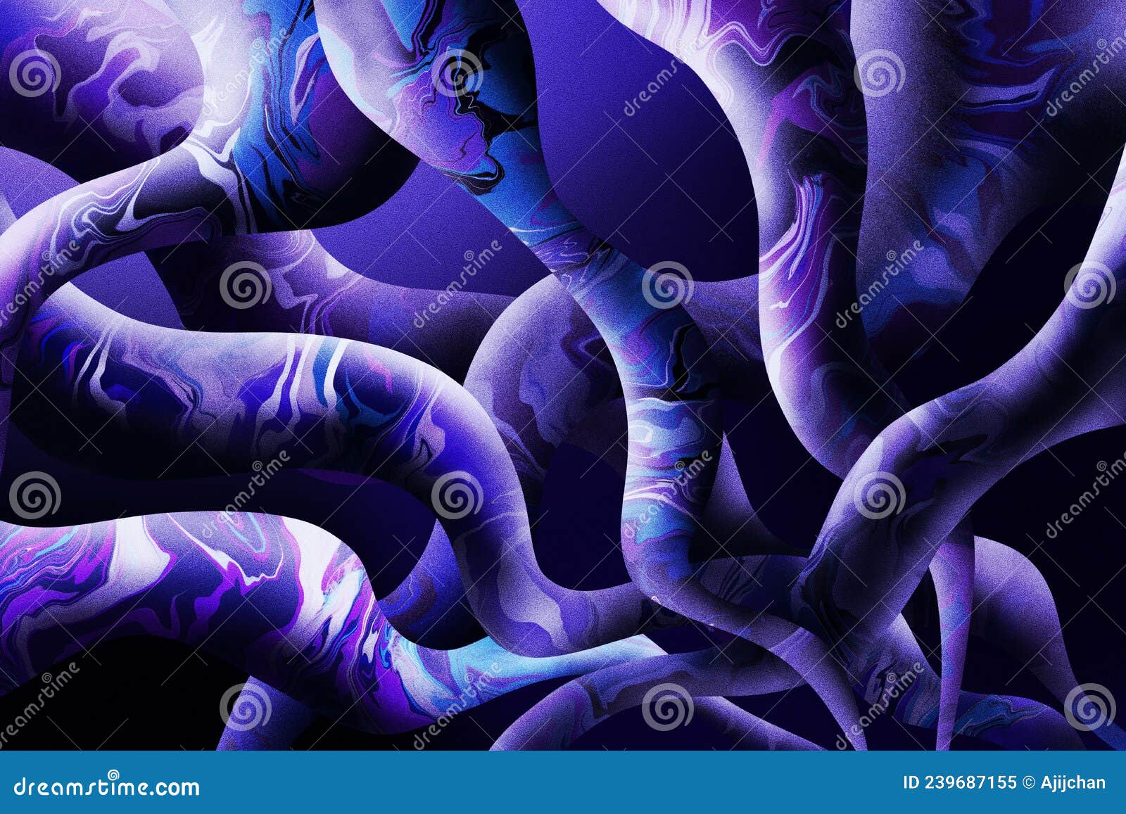 colourful wavy spiralling patterns background