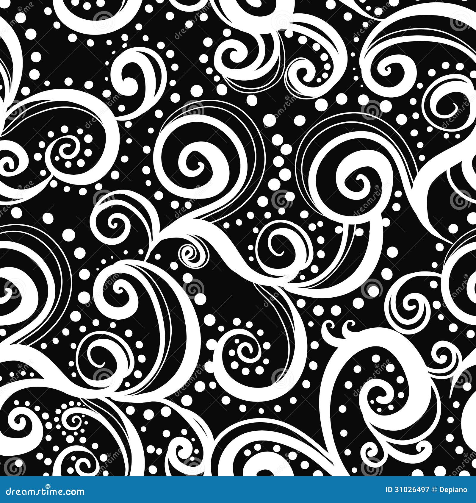 abstract background with curl