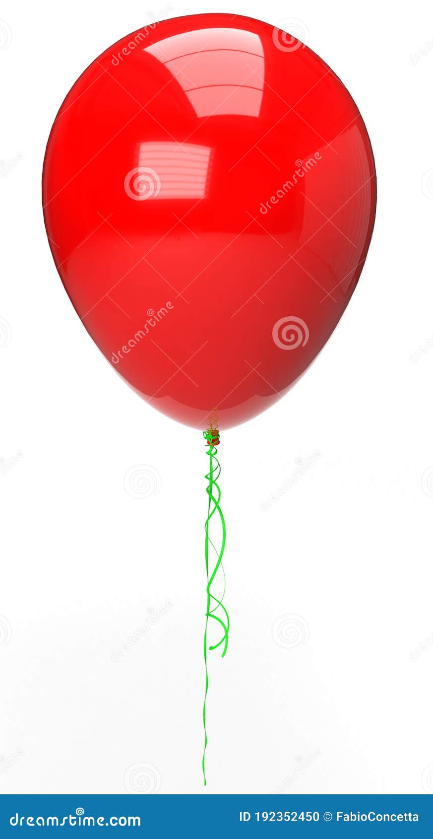 abstract background of a 3d red colored balloon with thread