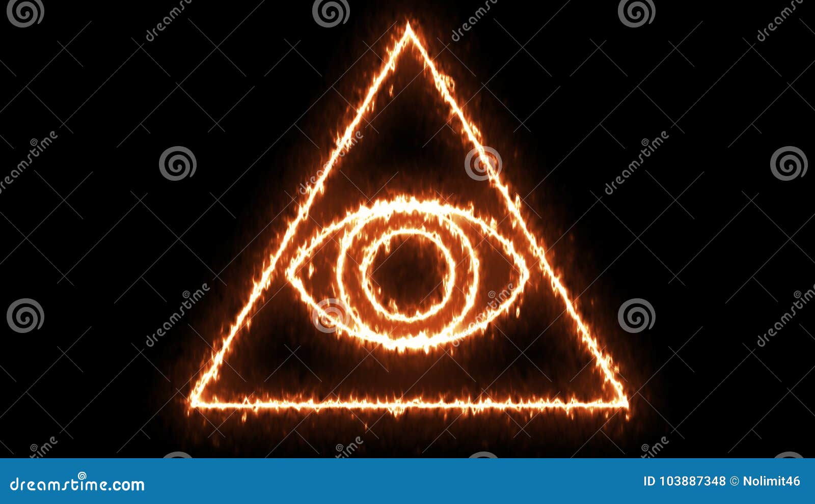 abstract background with eye of providence