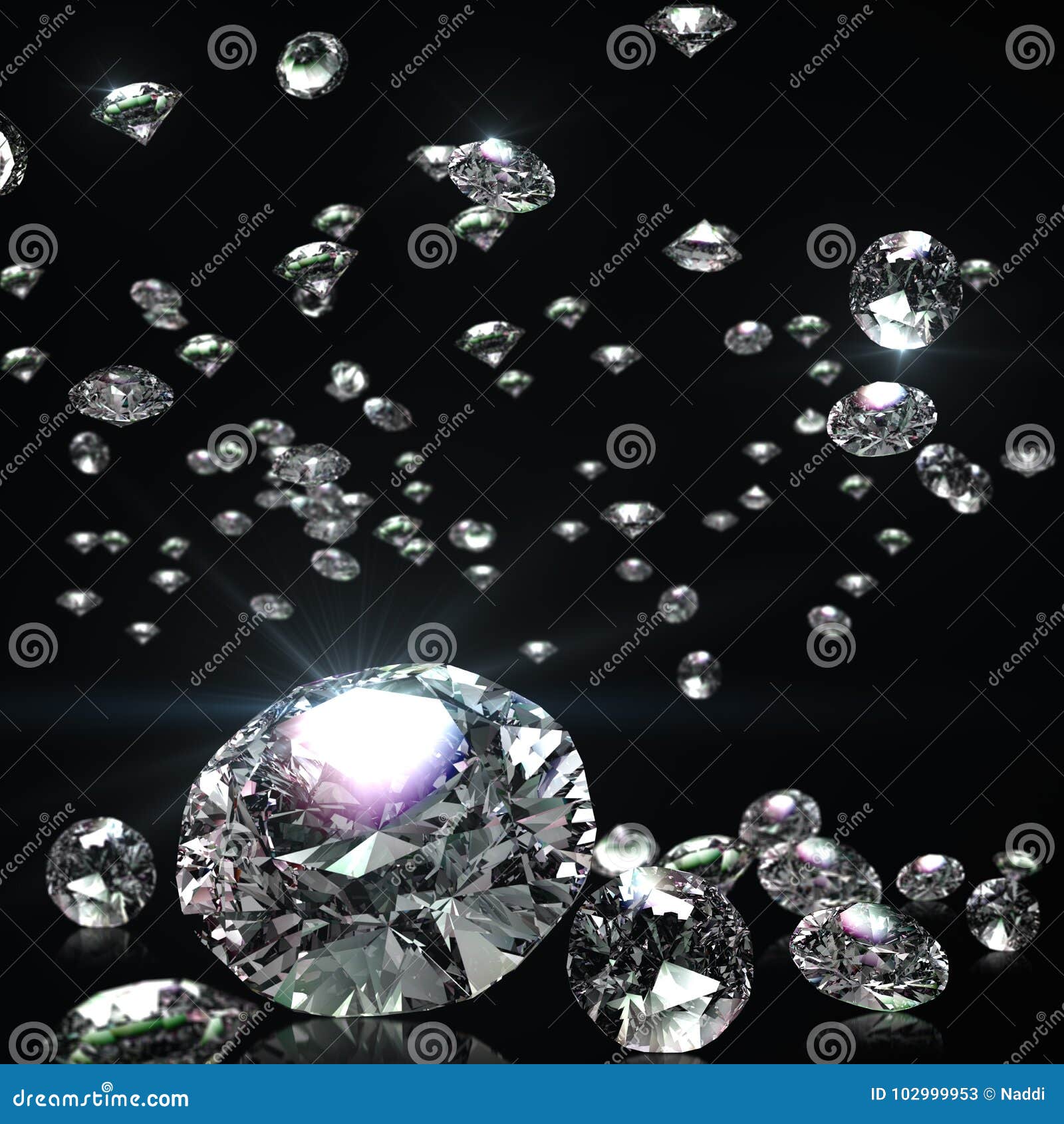 Silver White Diamond Jewelry Background Or Christmas Snow Glitter