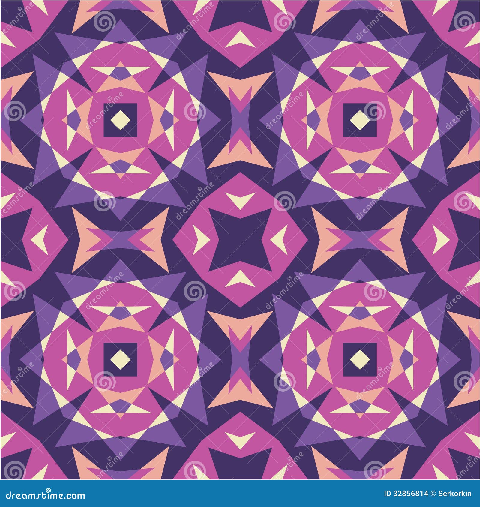 Abstract Background - Geometric Seamless Vector Pattern Stock Vector