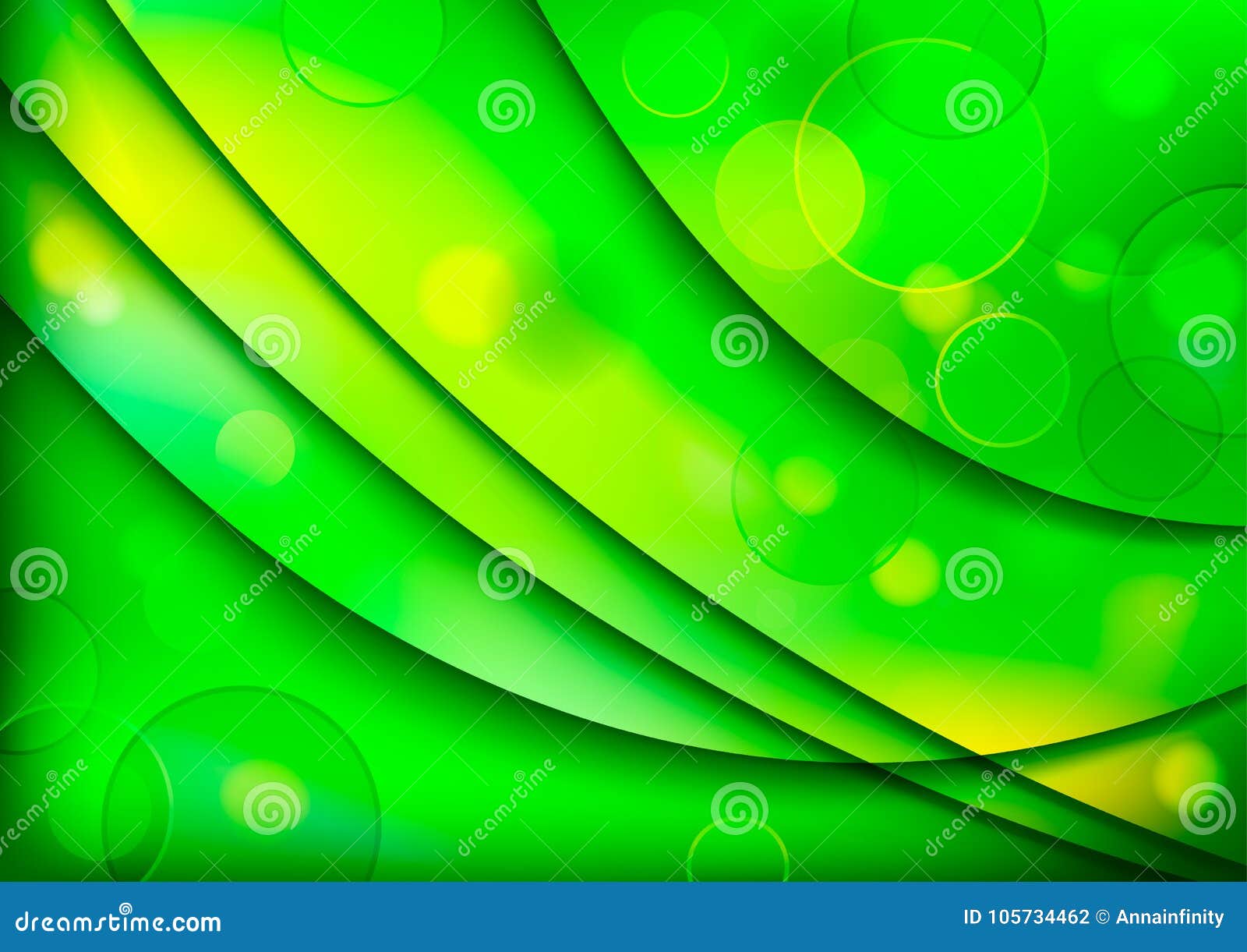 Abstract Background with Green Shapes Stock Vector - Illustration of