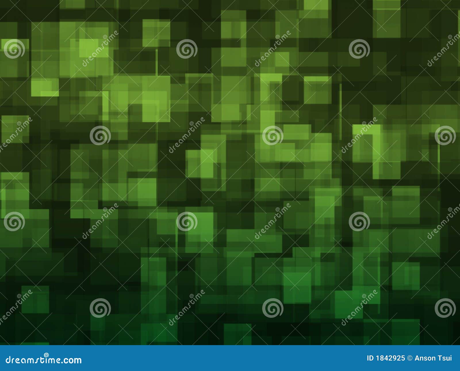 Abstract Background Green Square Stock Illustration Illustration