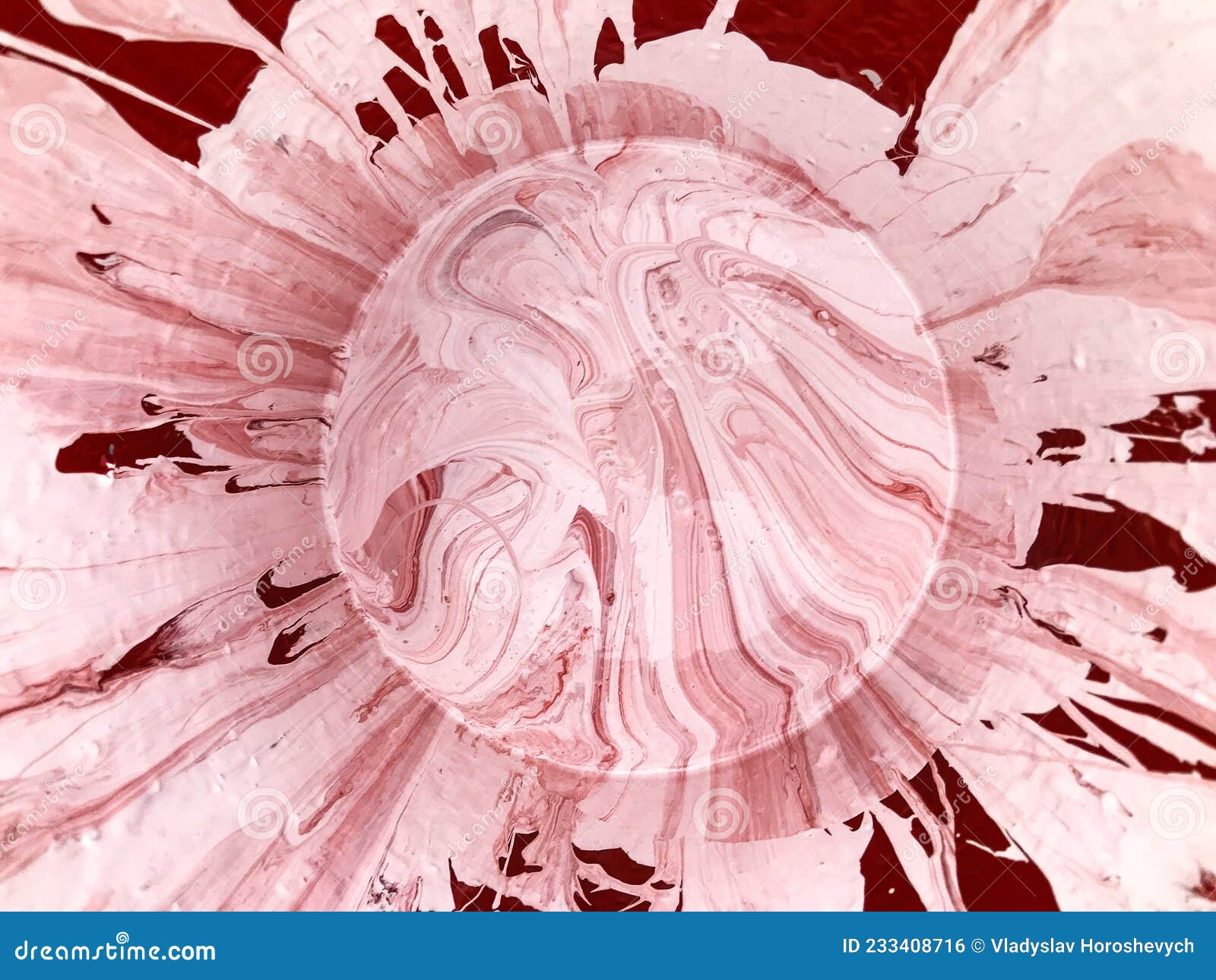 Abstract Background, Mixed Red and White Paint in a Bucket Stock Illustration Illustration of