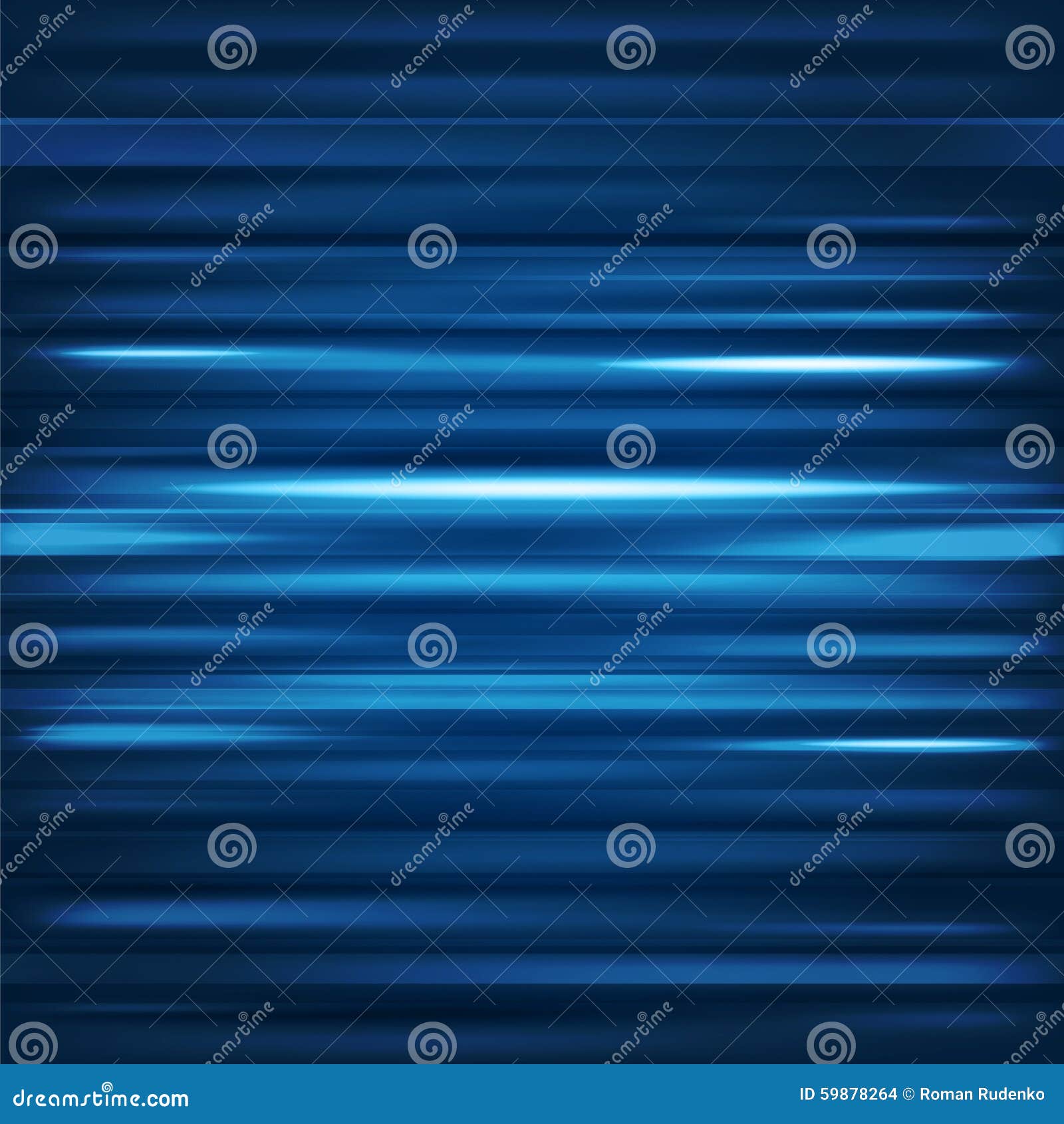 Abstract Background. Motion Blue Horizontal Lines Stock Vector