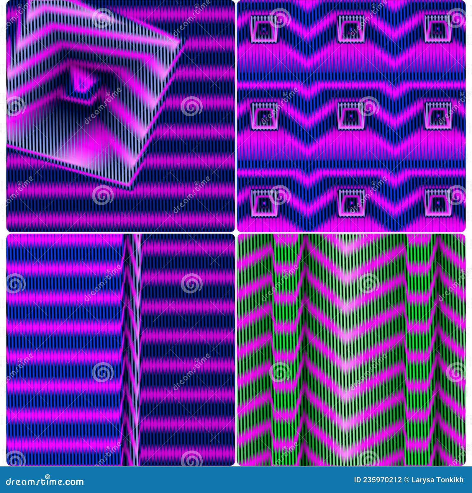 set of abstract c ornaments,colorful graphics,