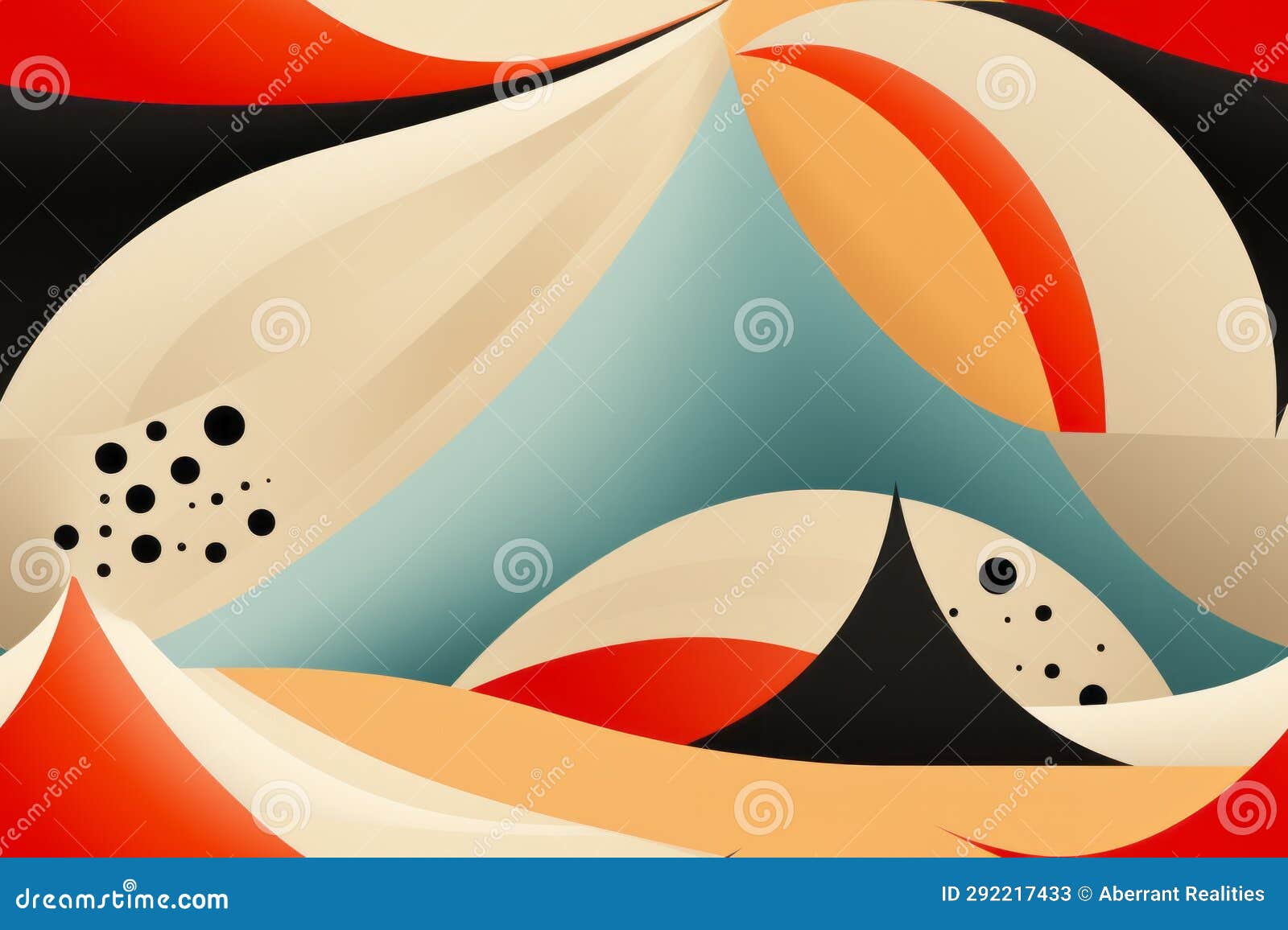 Abstract Background with Red Orange and Black Shapes Stock Illustration Illustration of