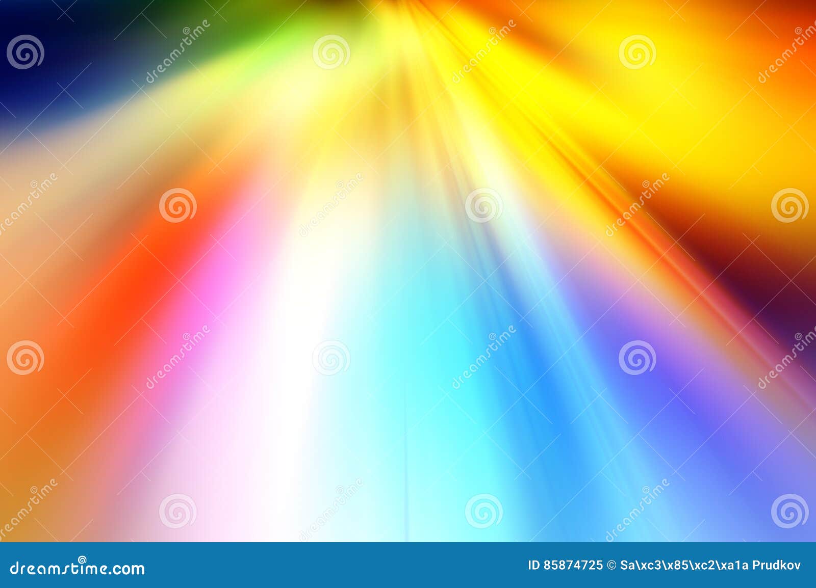 Abstract Background in Red, Orange, Yellow, Blue and Green Colors Stock