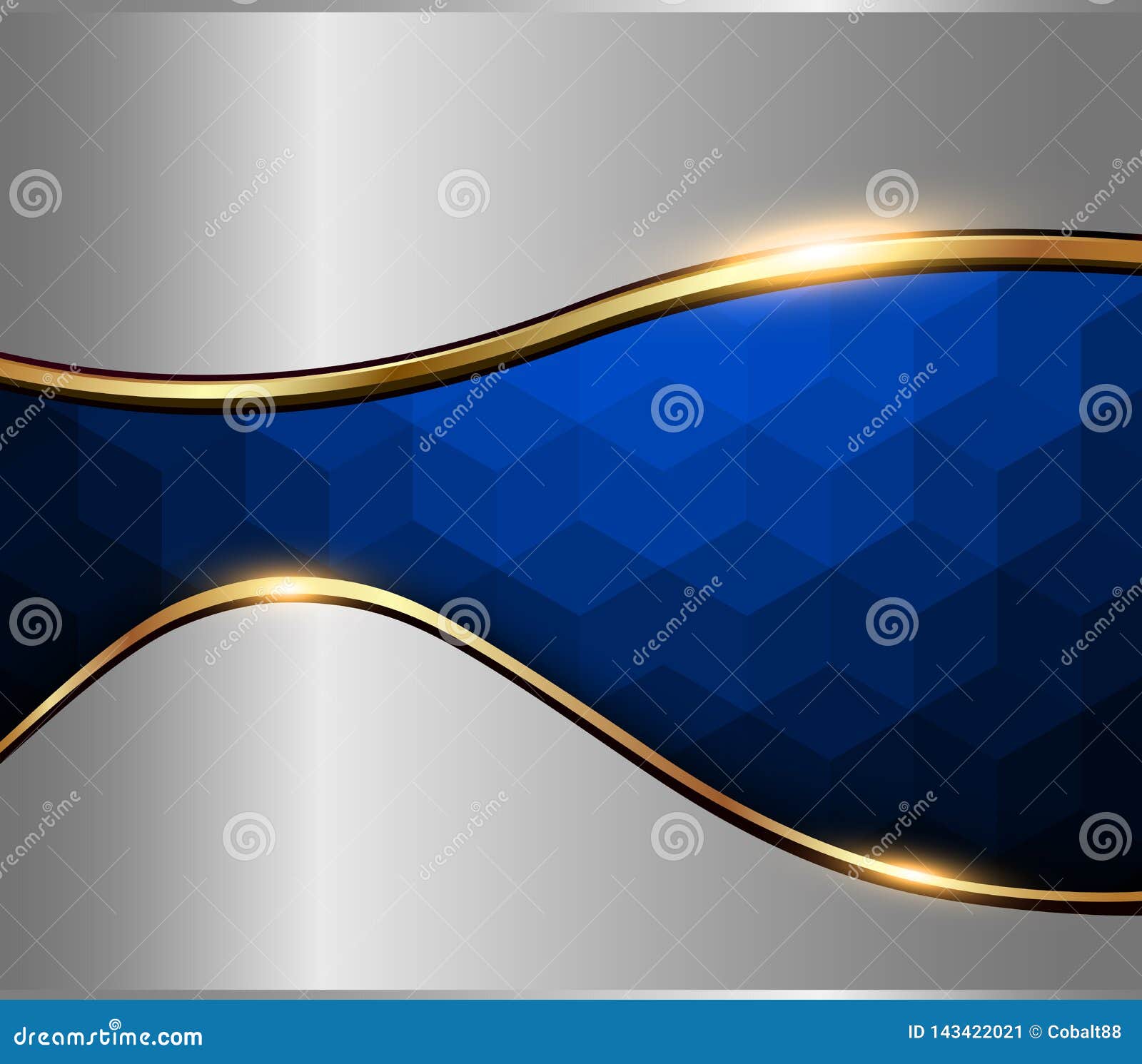 Abstract Background Silver Blue Stock Vector - Illustration of hexagons,  decorative: 143422021
