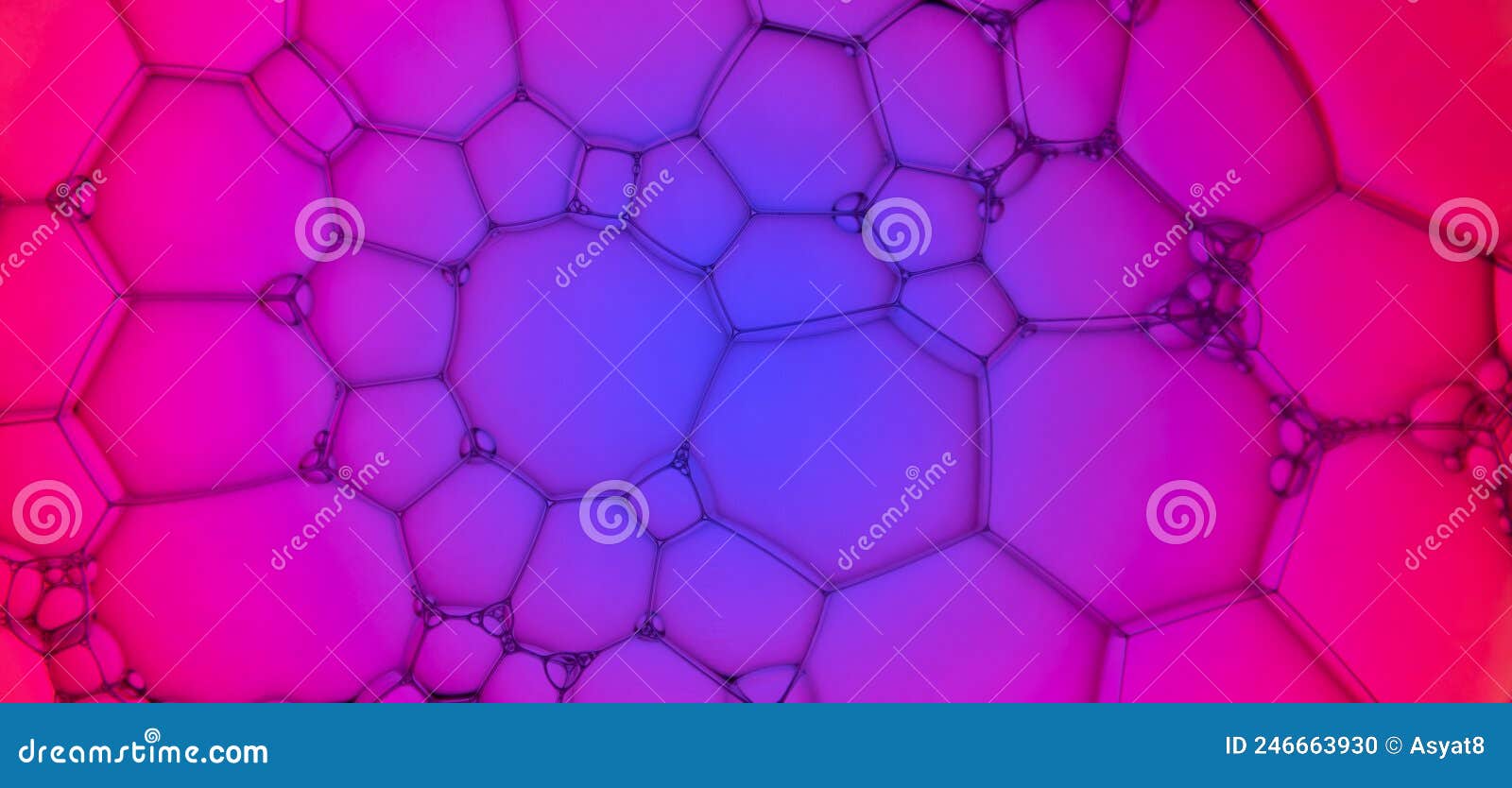 abstract background of soap bubbles on gradient background
