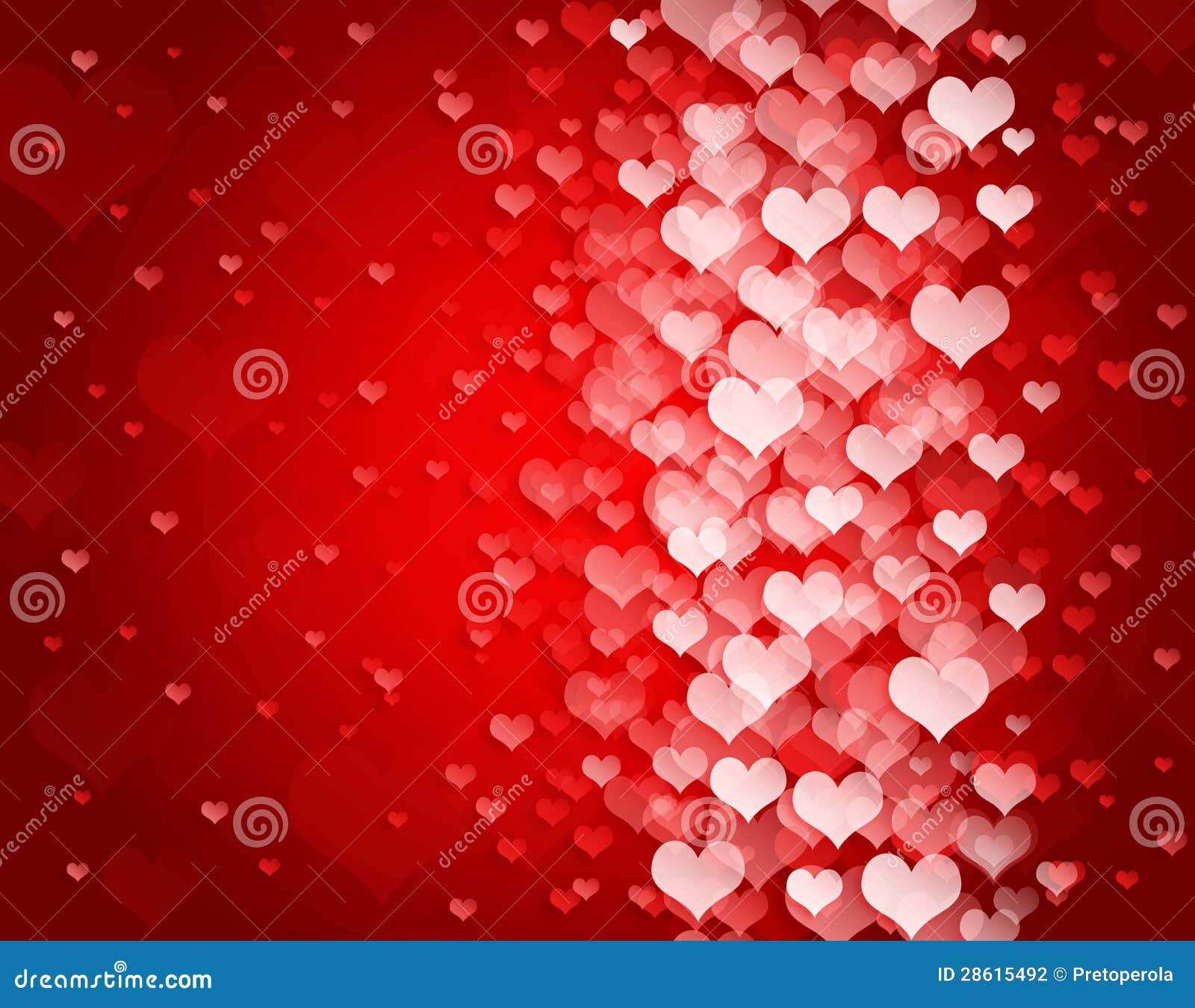 Abstract Background To the Valentines Day Stock Illustration ...