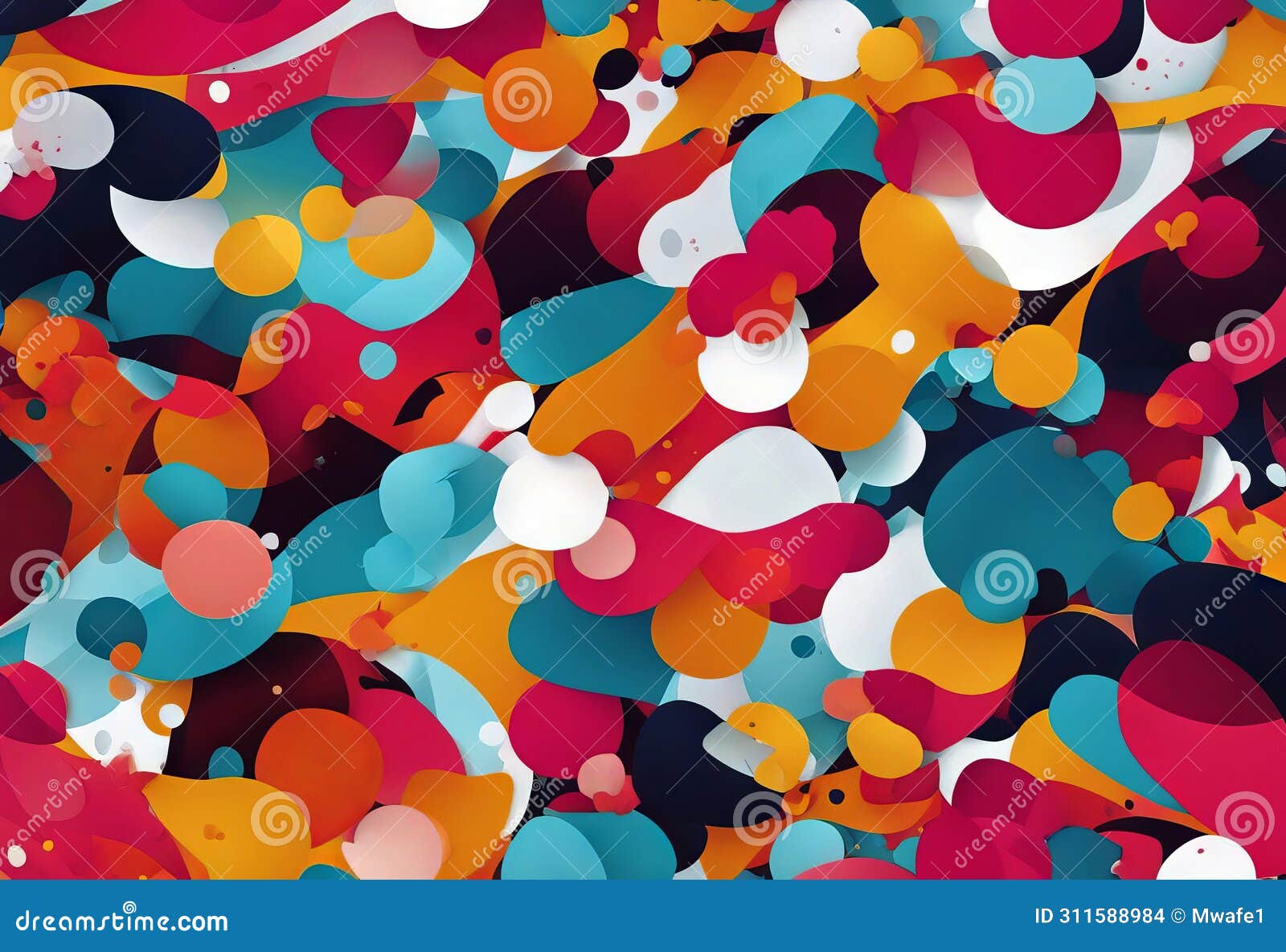 abstract background trendy colorful splash cartoon overlay spot pattern stock 