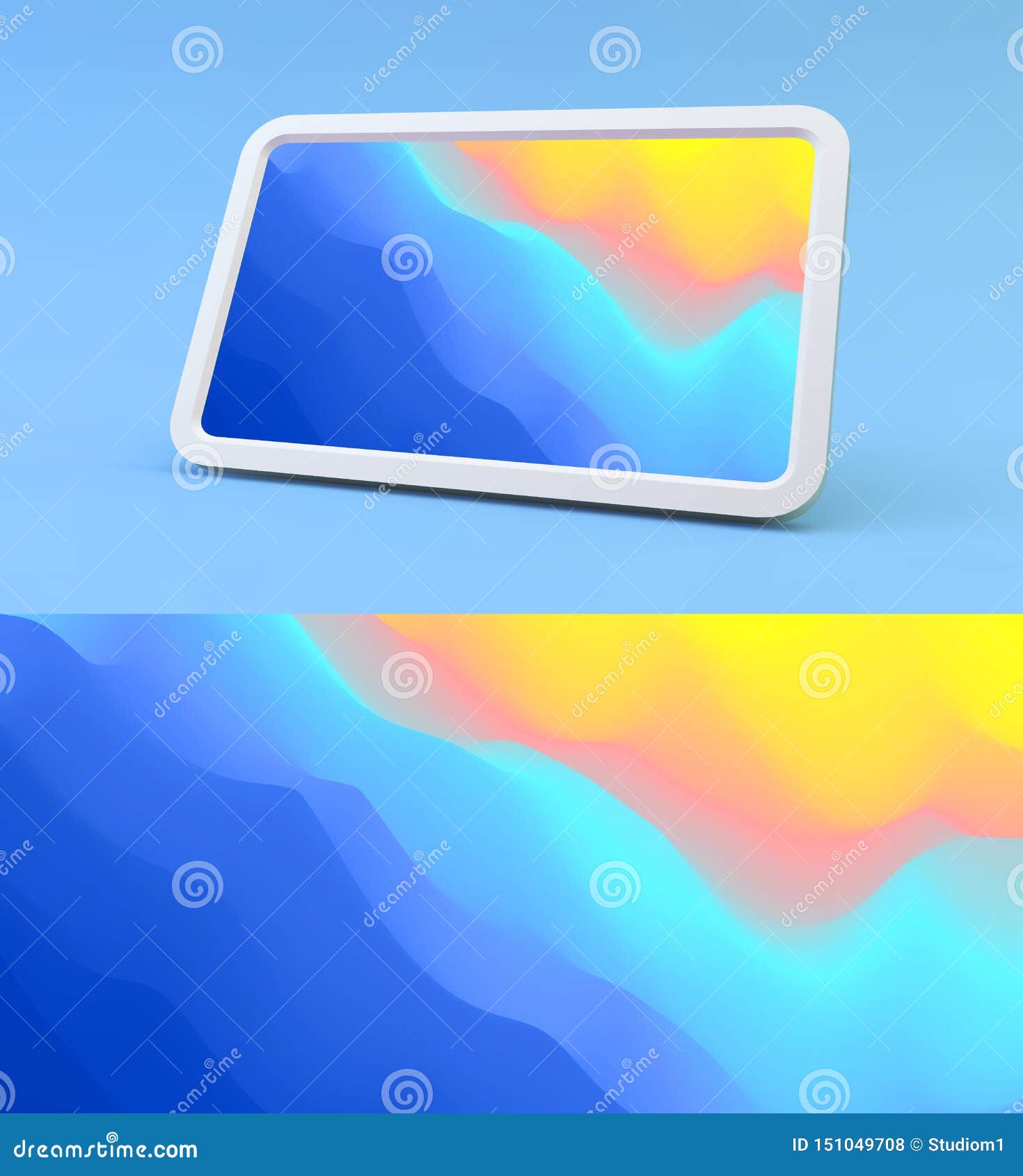 Abstract Background with Trendy Gradients. Vector Illustration for Mobile Phone Cover and Screen