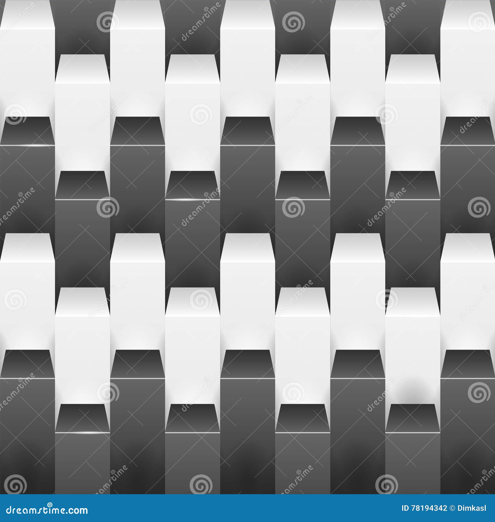 Abstract Background with White and Black Boxes. Stock Vector