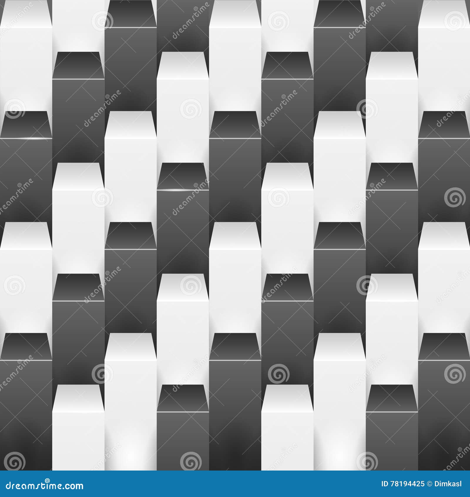 Abstract Background with White and Black Boxes. Stock Vector