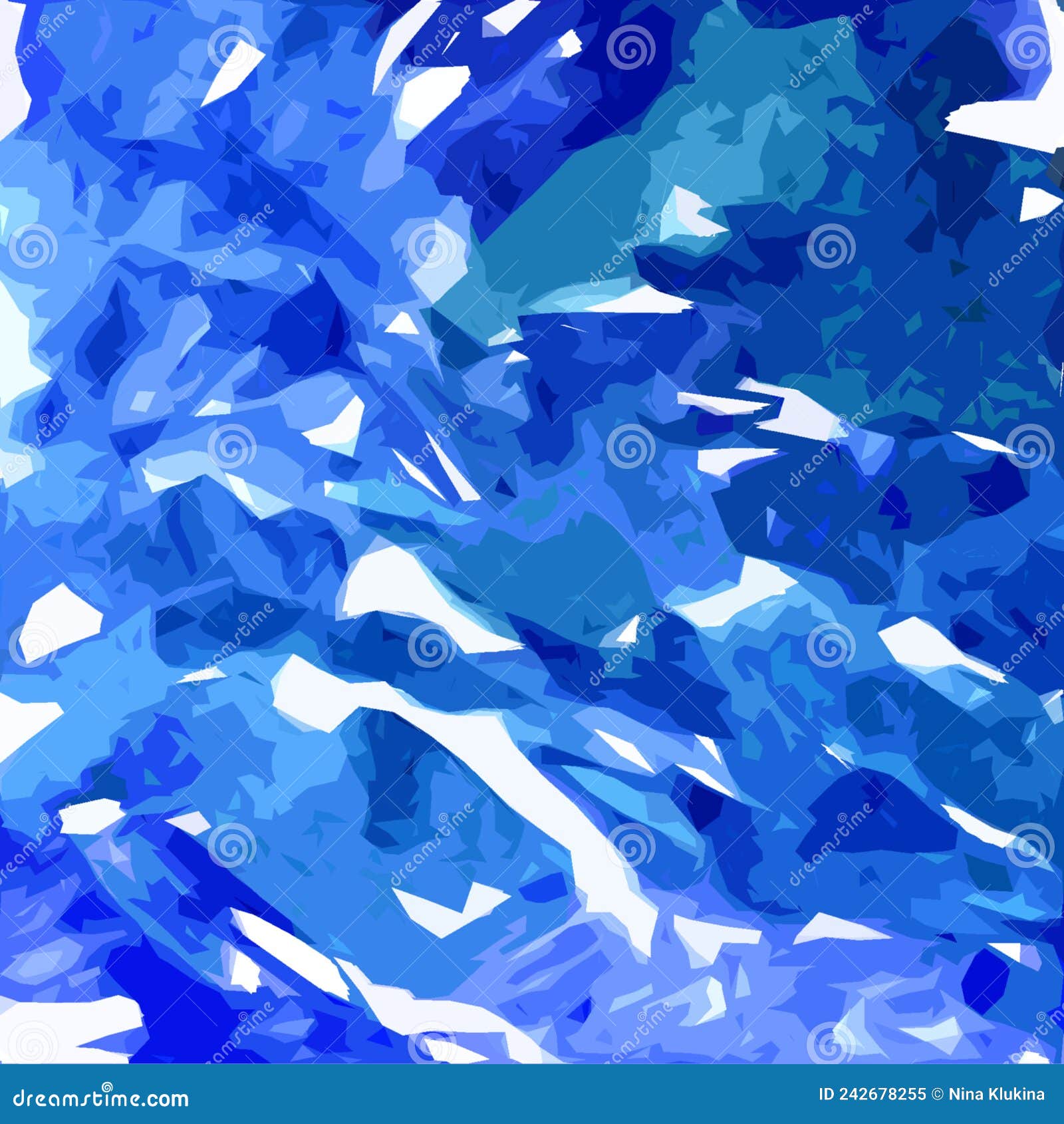 Abstract Background with White and Blue Streaks Stock Illustration