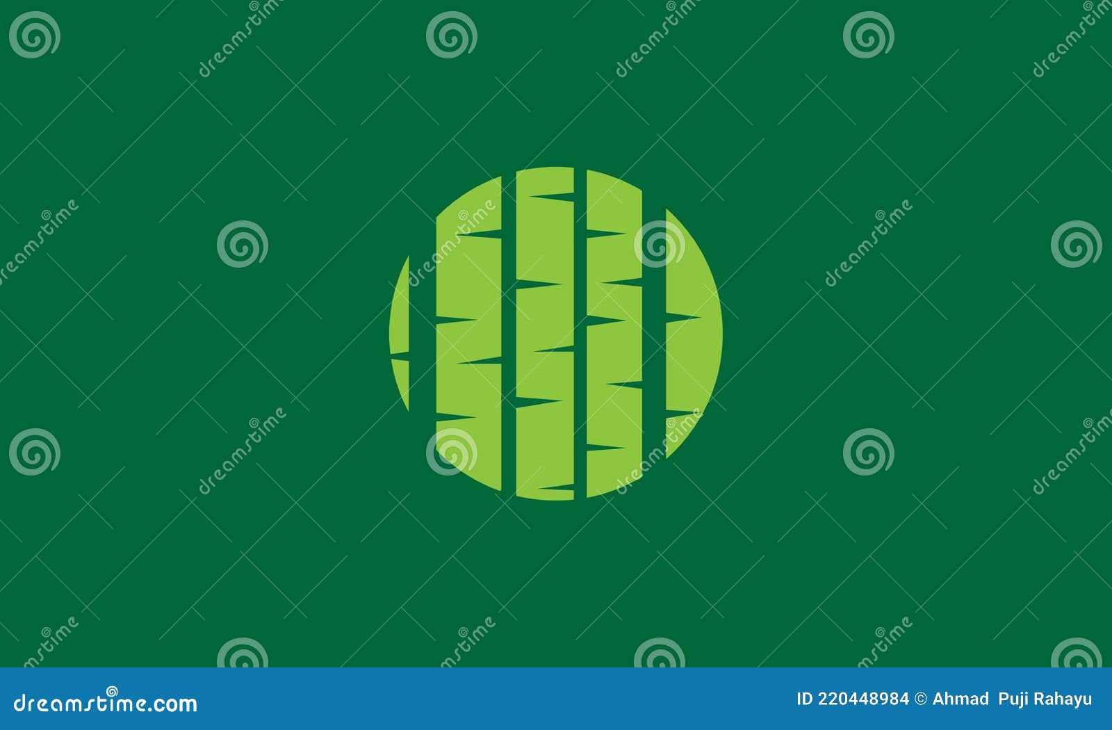 abstract bamboo green logo   icon  graphic 