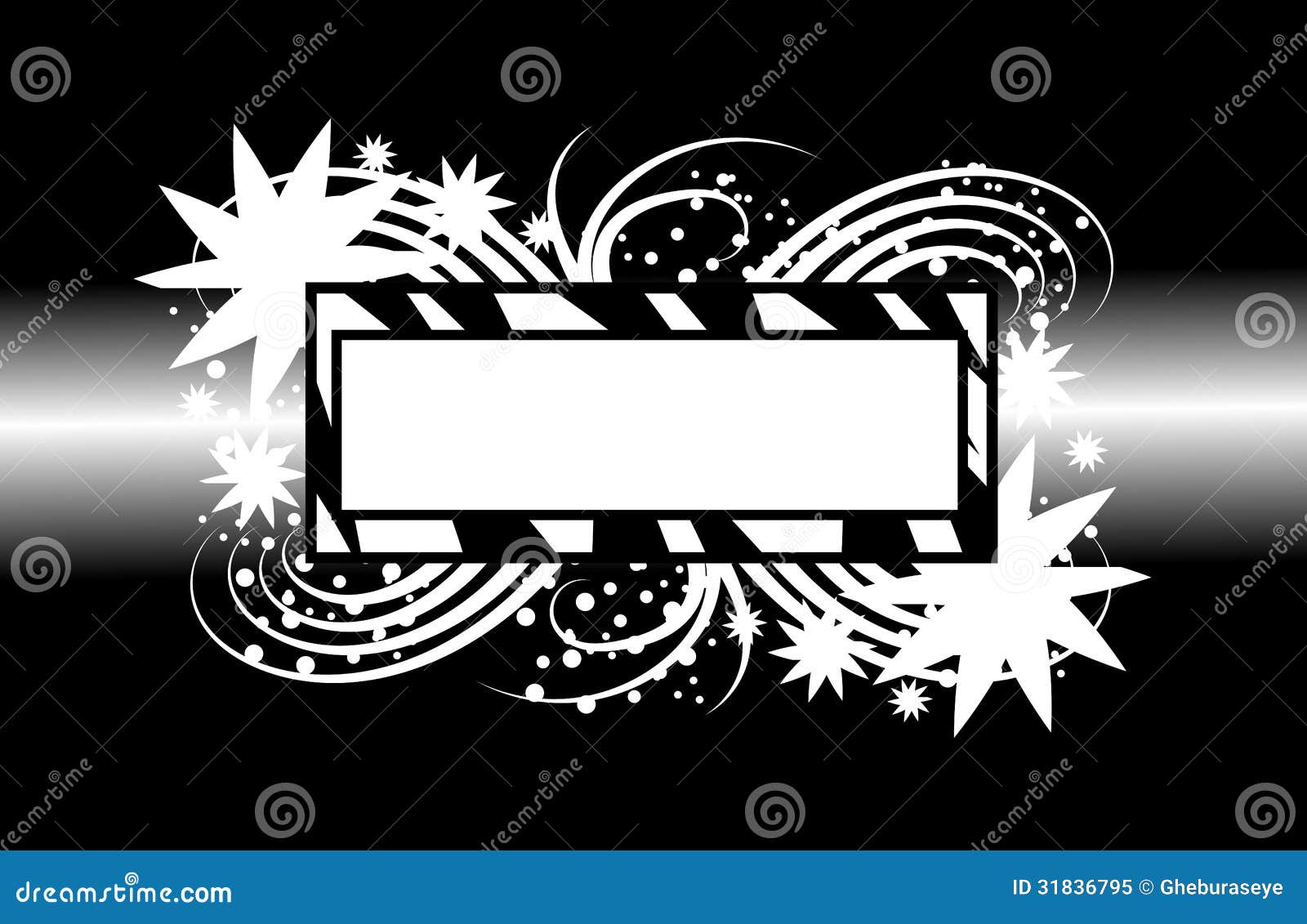 Abstract Banner On Black Royalty Free Stock Photo - Image: 31836795