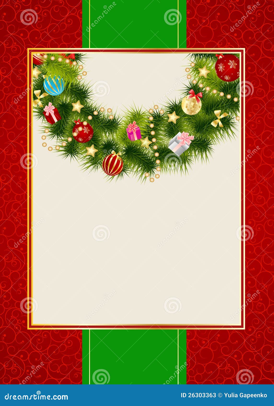 Christmas Decorative Invite Background stock photos ...