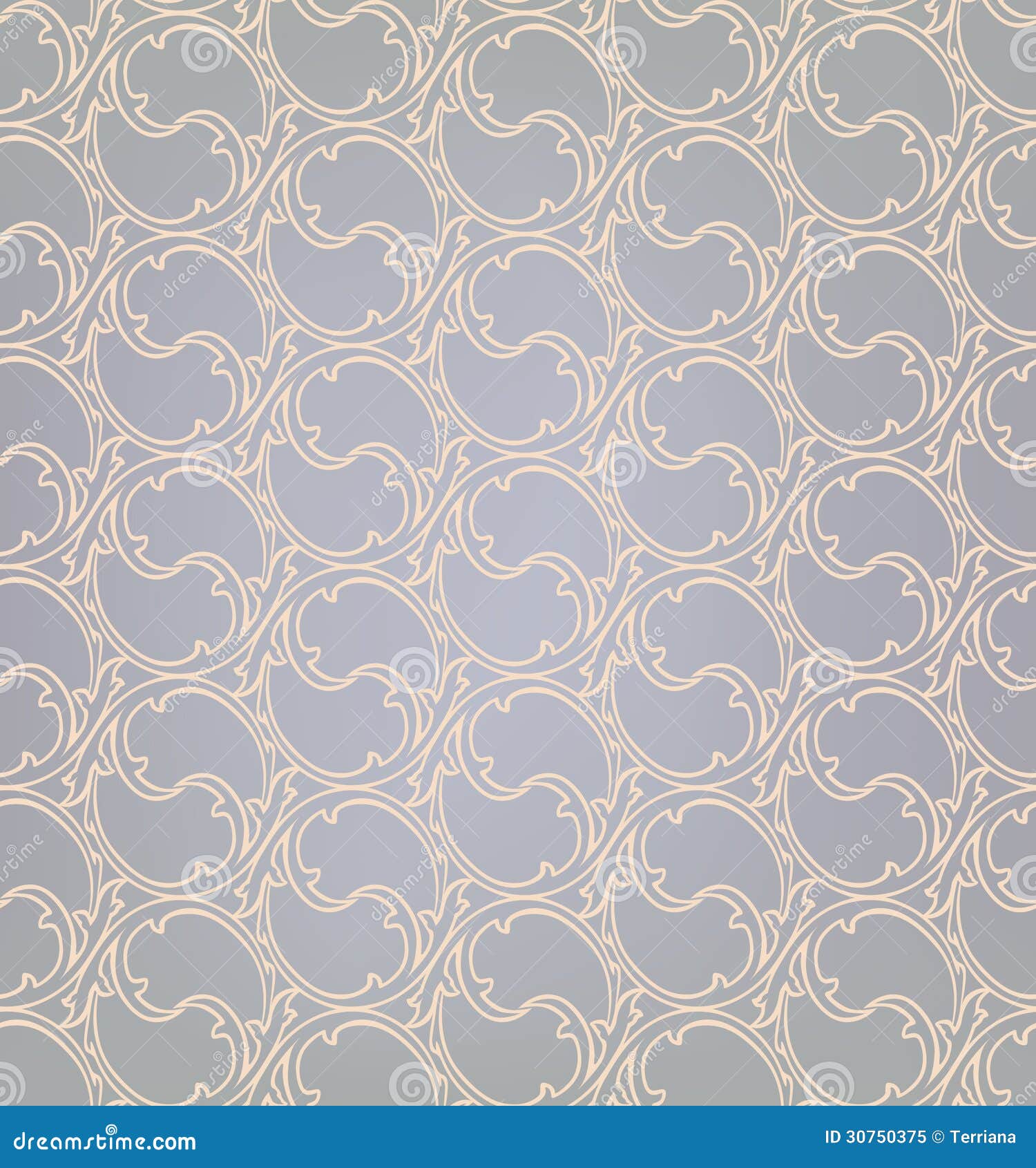 abstract beige and grey floral geometric seamless
