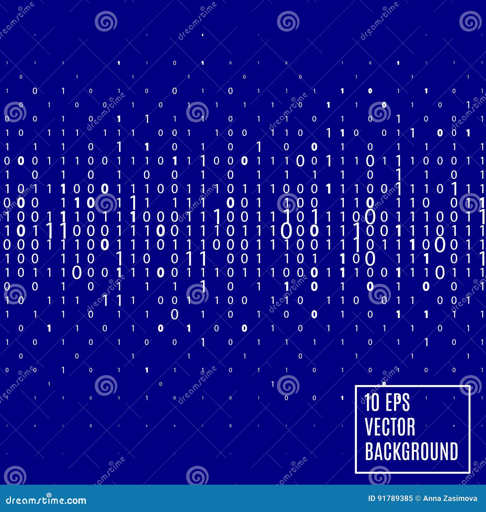 Abstract Binary Code Technology Background. Stock Vector - Illustration ...