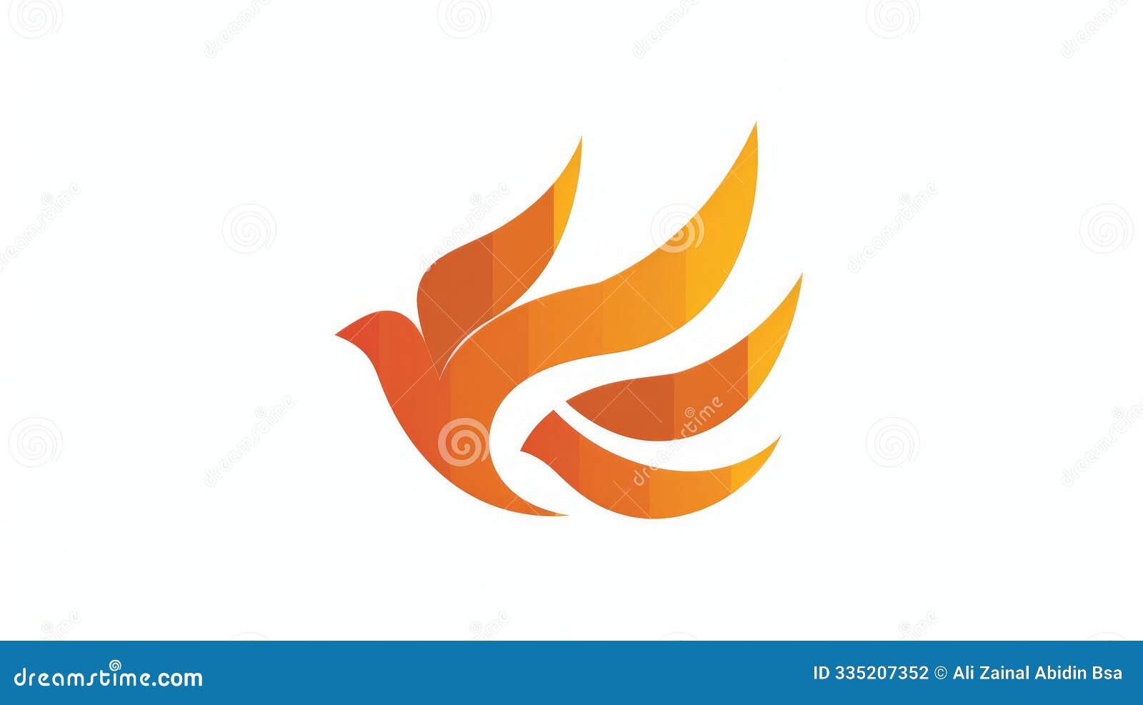 an abstract bird logo .soaring innovation