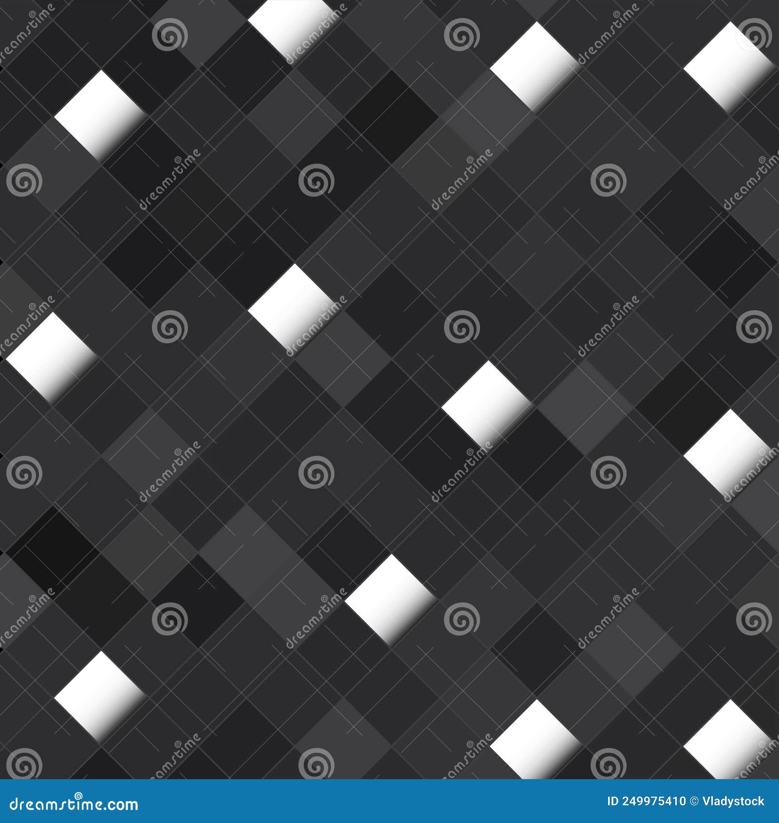 Abstract Black Background with Squares Stock Vector Illustration of