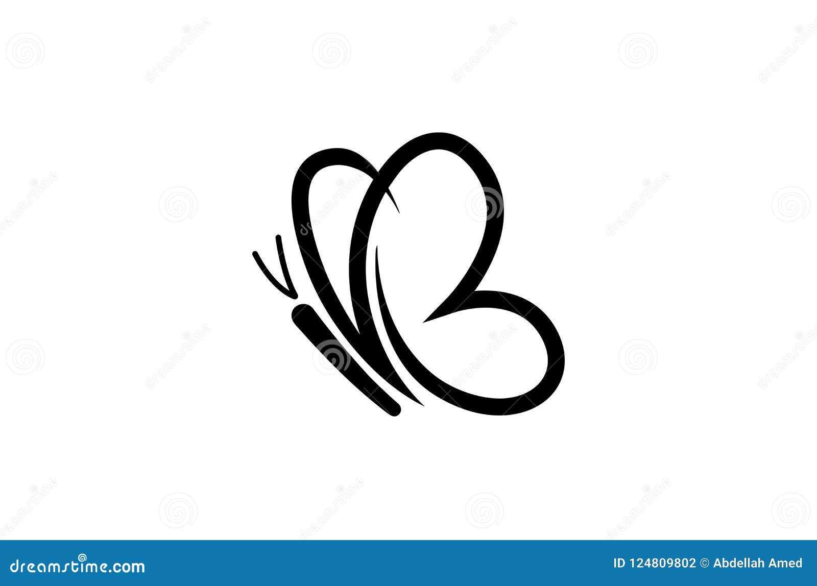 Butterfly Facing Wings Logo Template - Pixfiniti.gr