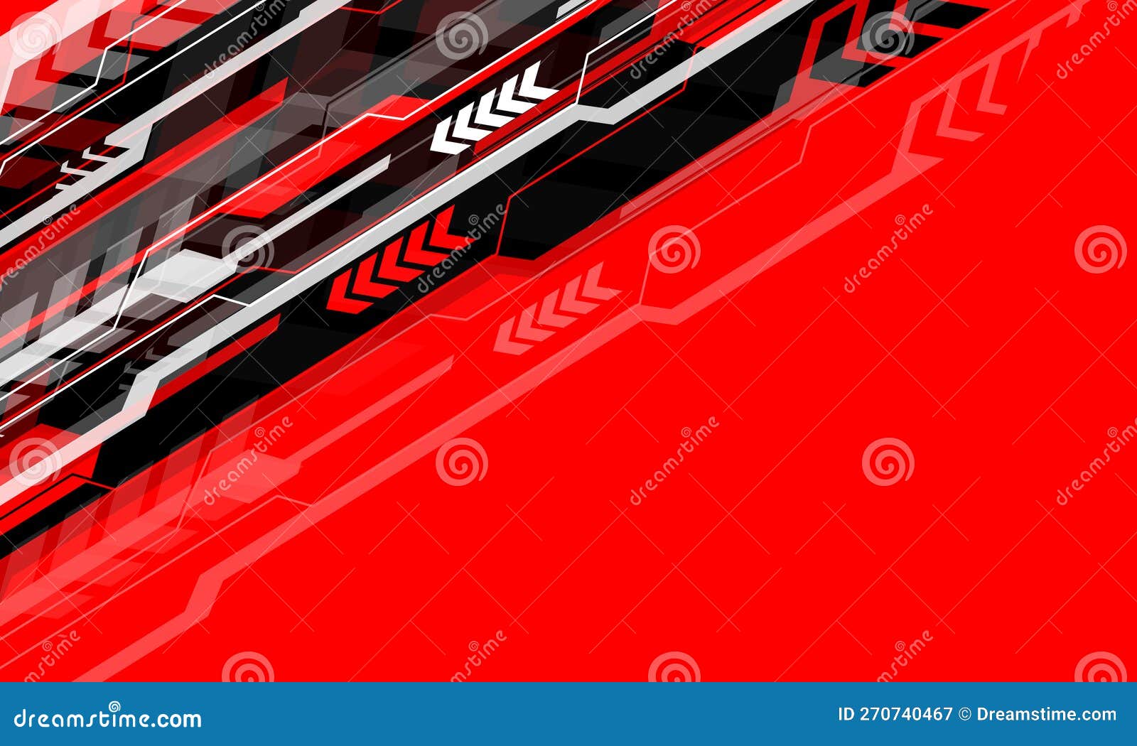 abstract black grey line cyber futuristic technology geometric arrow dynamic on red blank space creative  modern futuristic