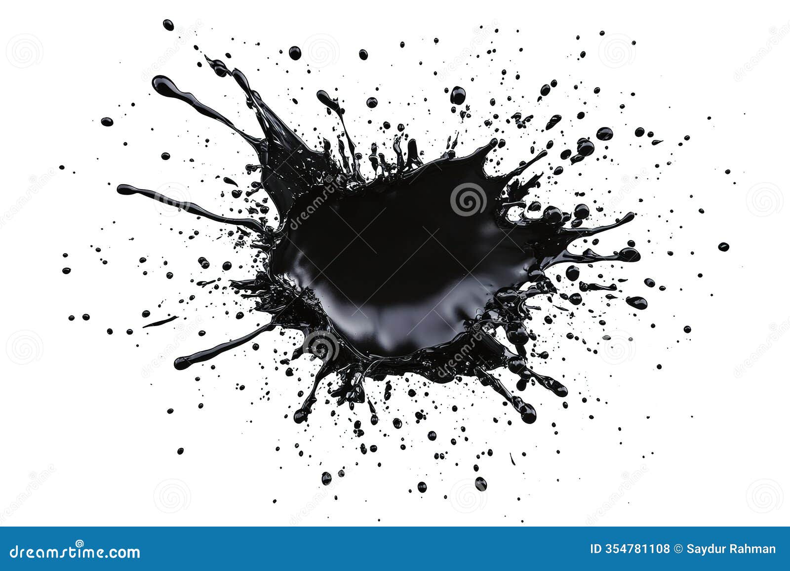 abstract black ink splash explosion: dramatic, energetic, high-resolution  graphic for  projects, branding,