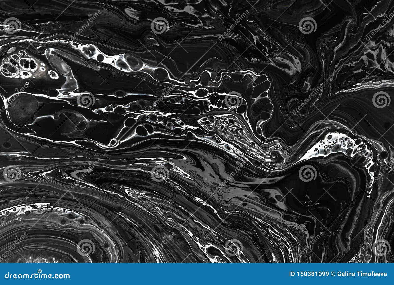 Abstract Black  Marble  Texture Background Oil Acrylic 