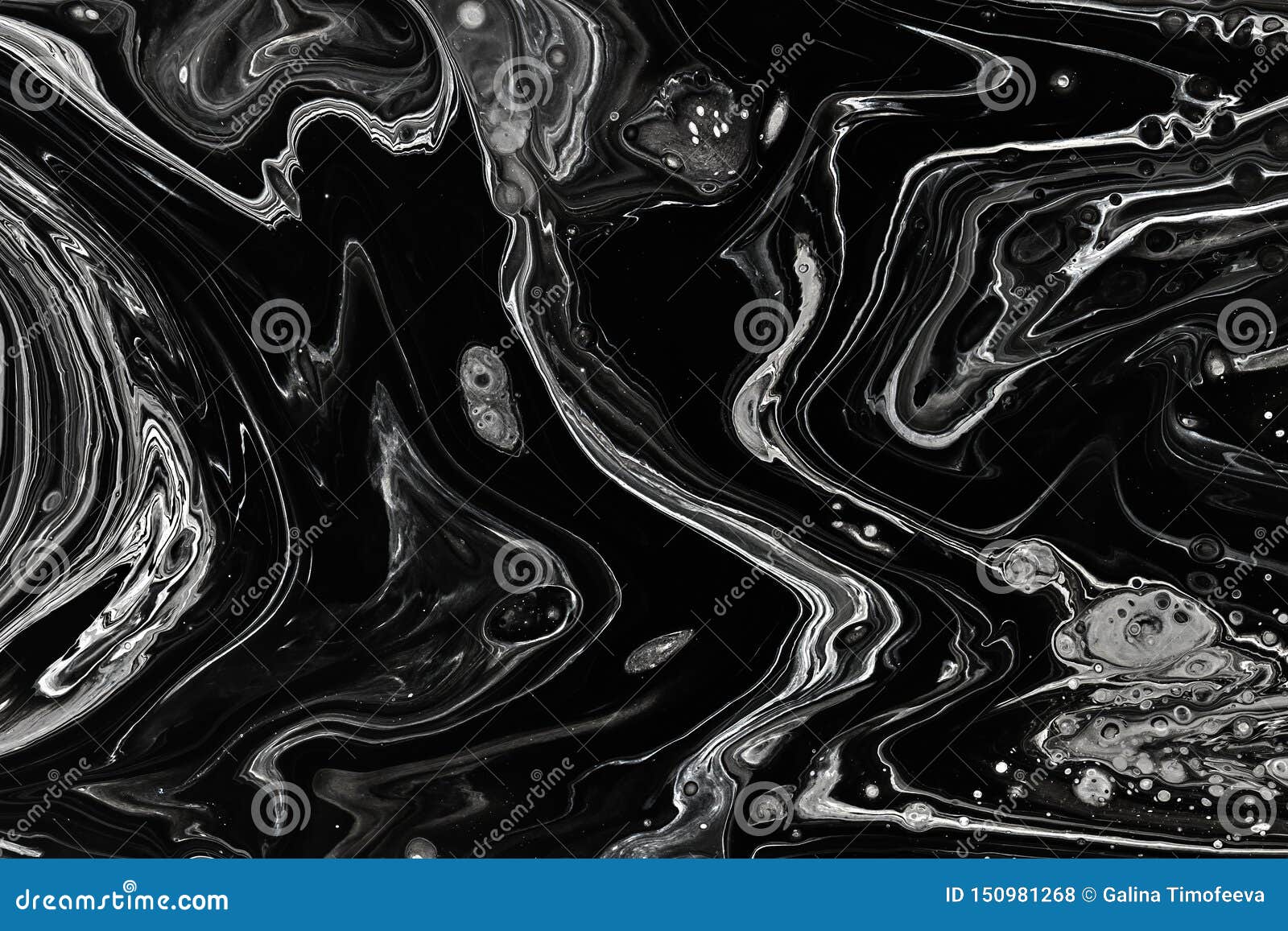 Abstract Black Marble Texture Background. Oil, Acrylic Paint Mix Pattern  Stock Photo - Image of beautiful, monochrome: 150981268
