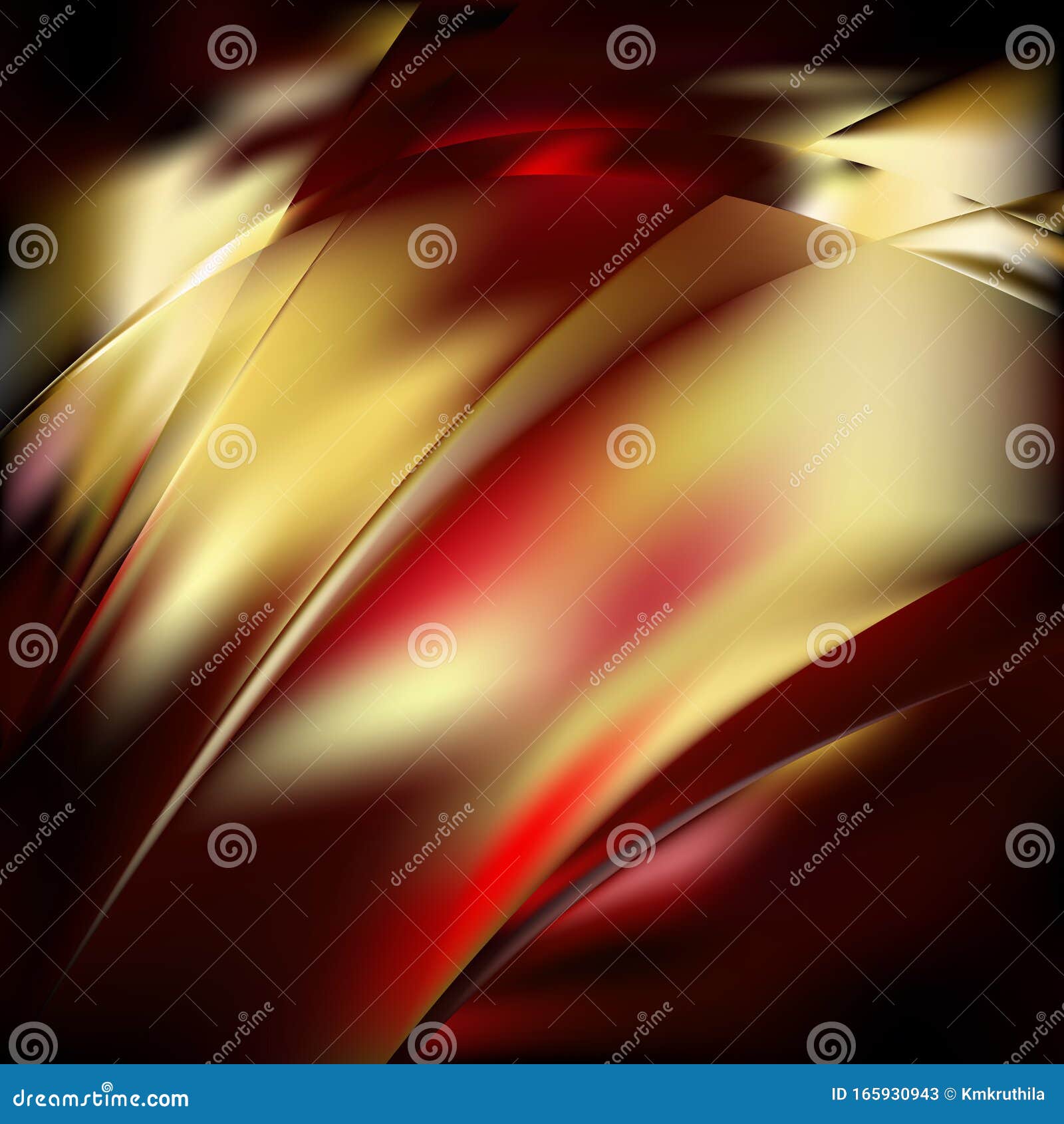 Abstract Black Red and Gold Background Vector Illustration Stock Vector