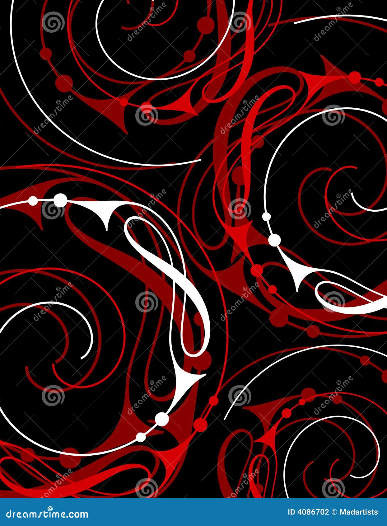 Abstract Black Red Swirls Background Stock Photography ...