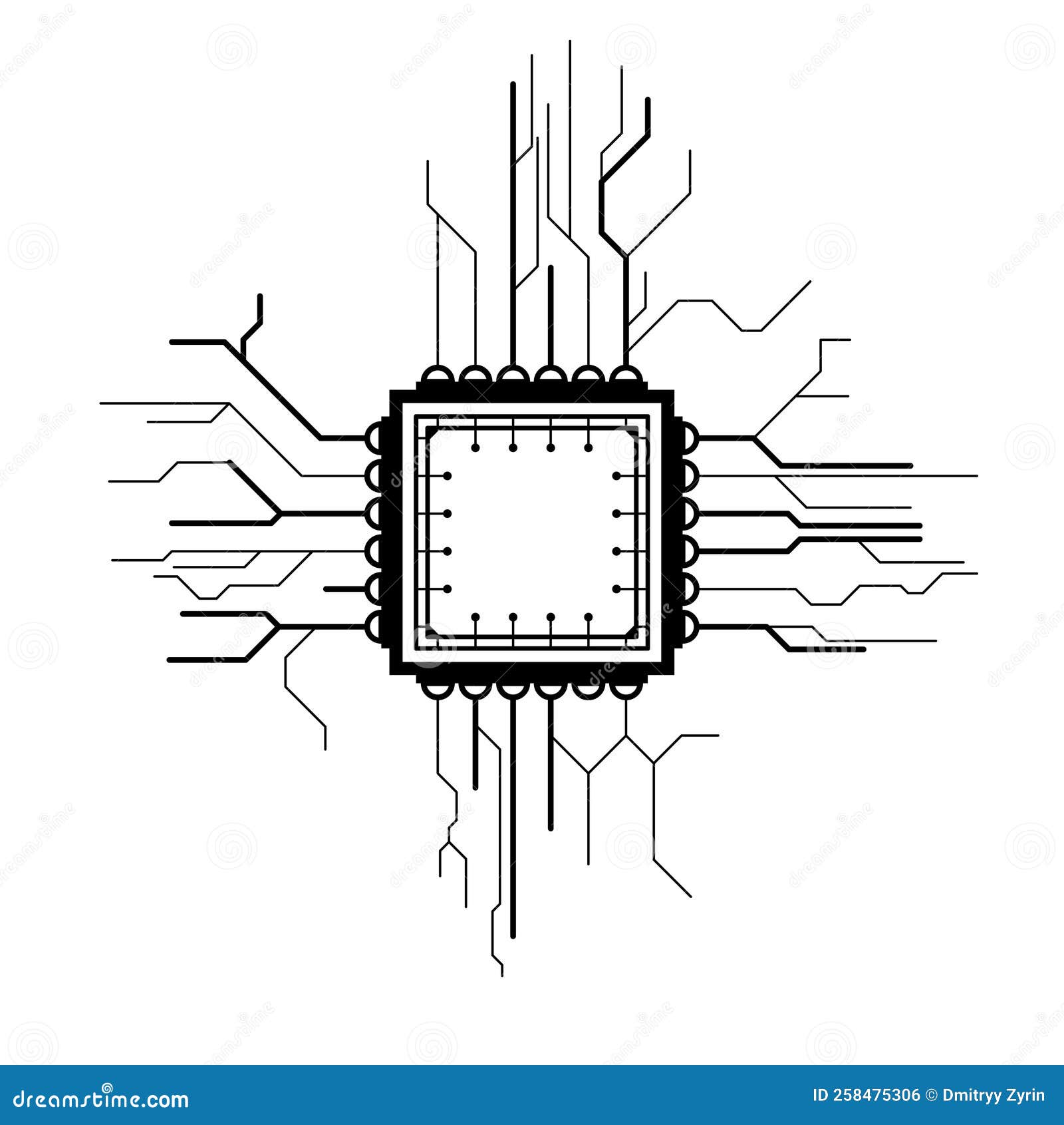 Processor linear icon Microprocessor Thin line illustration CPU  Integrated circuit Computer phone processor Microchip chipset chip  Vector is Stock Vector Image  Art  Alamy