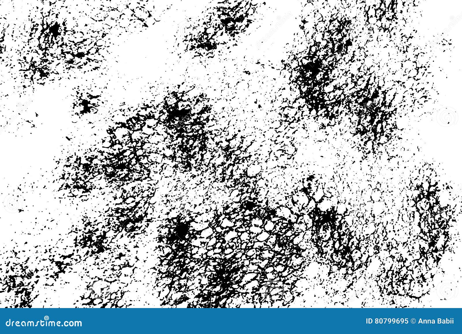 Abstract Black Sponge Stains Texture. Design for Your Brushes and