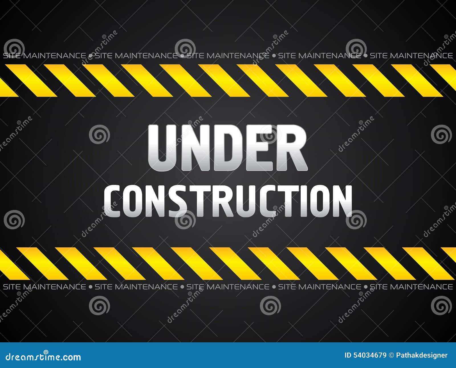 Abstract Black Under Construction Background Stock Illustration ...