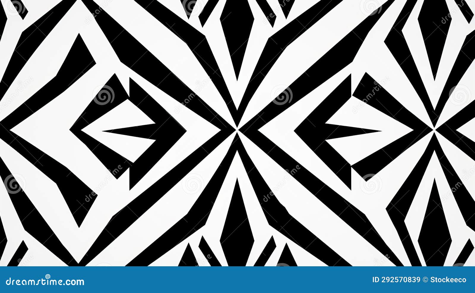 Abstract Black and White Diamond Pattern Wallpaper Inspired by Philip
