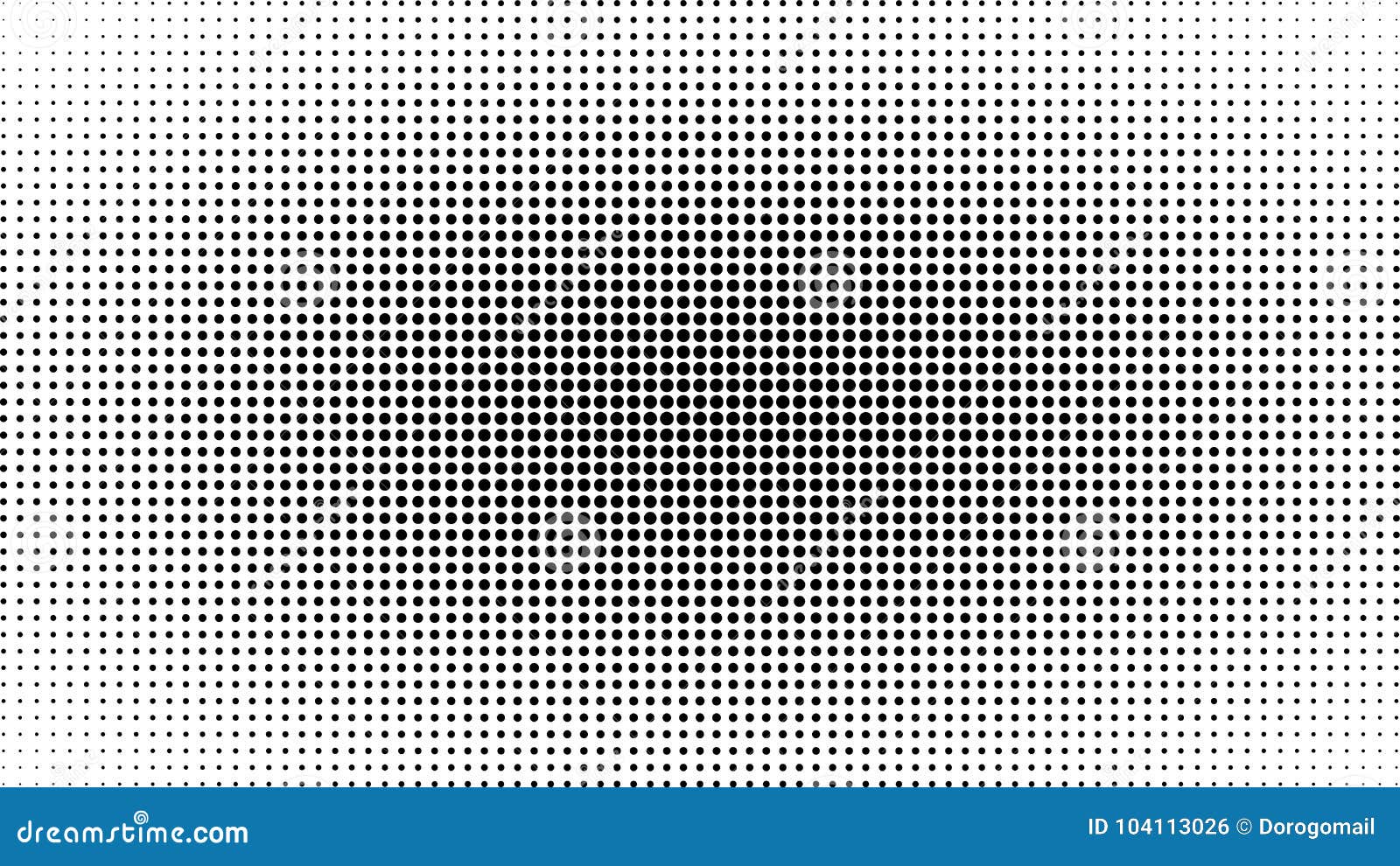 abstract black and white dots background. comic pop art style. light effect. gradient background with dots.