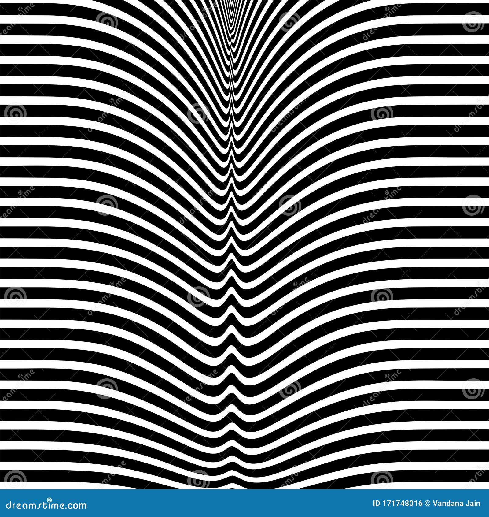 abstract black and white geometric stripes.hypnosis spiral.seamless black and white stripes background.seamless wave line patterns