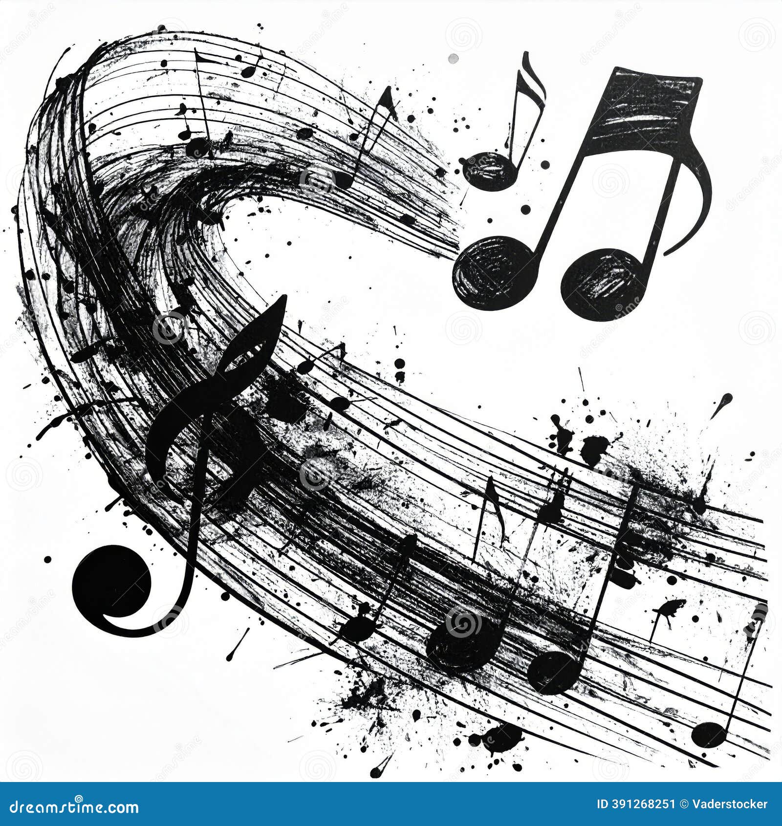 Black White Music Notes Stock Illustrations – 16,820 Black White Music  Notes Stock Illustrations, Vectors \u0026 Clipart - Dreamstime, image size:1600x1690