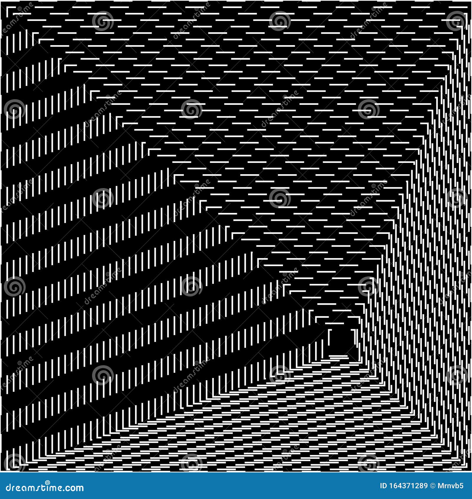 Geometric Pattern with Visual Distortion Effect. Optical Illusion Stock