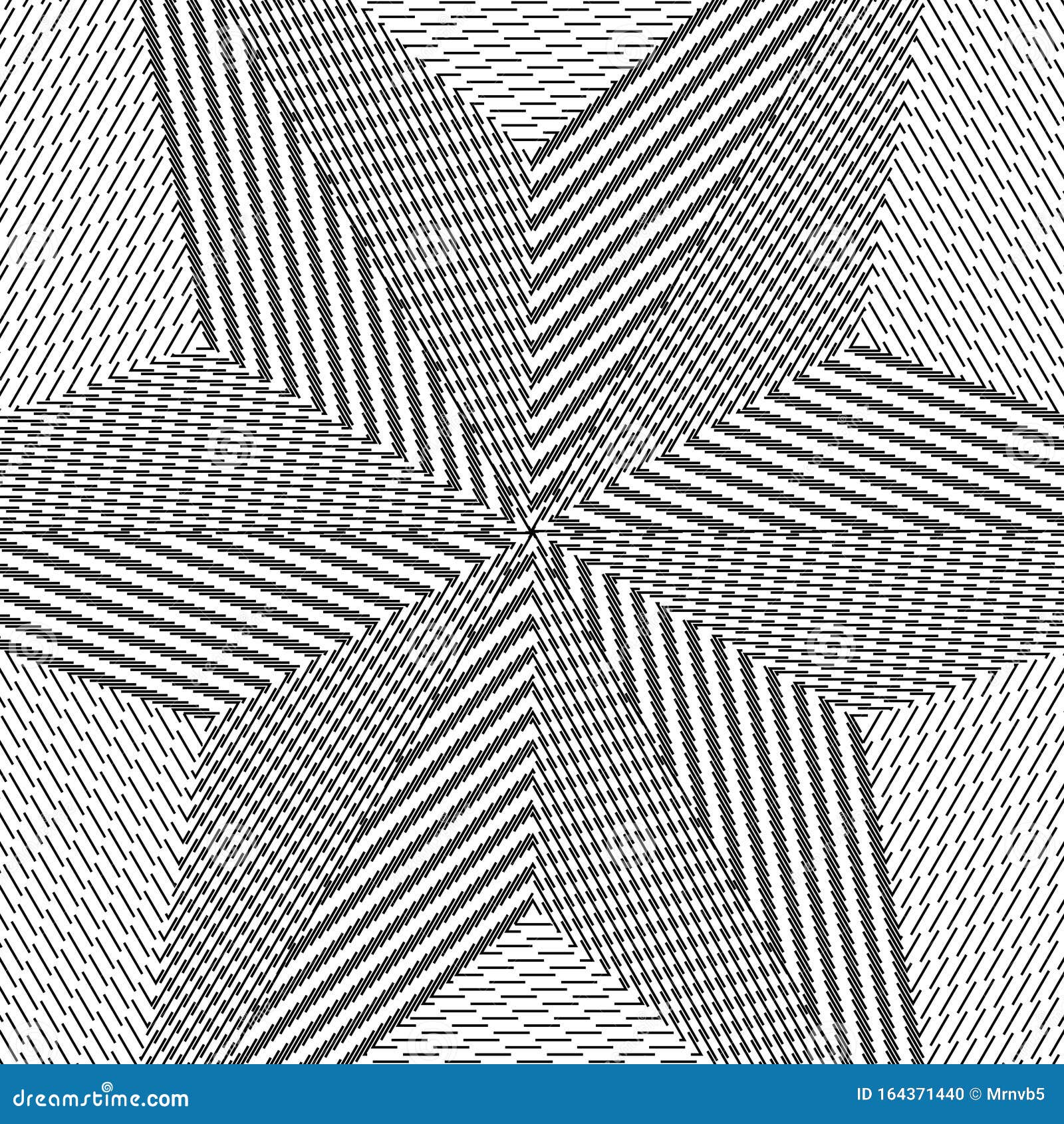 Geometric Pattern With Visual Distortion Effect. Optical Illusion. Op