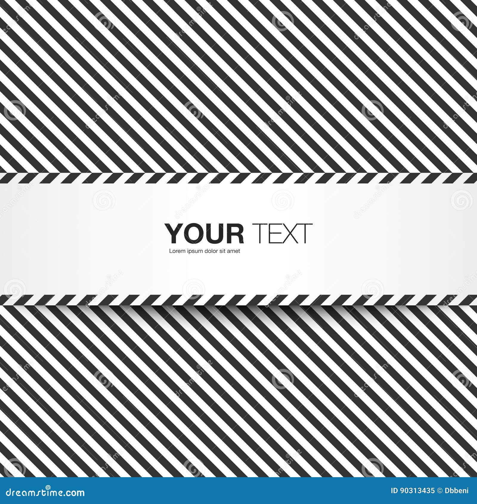 Abstract Black and White Text Box Stock Vector Illustration of