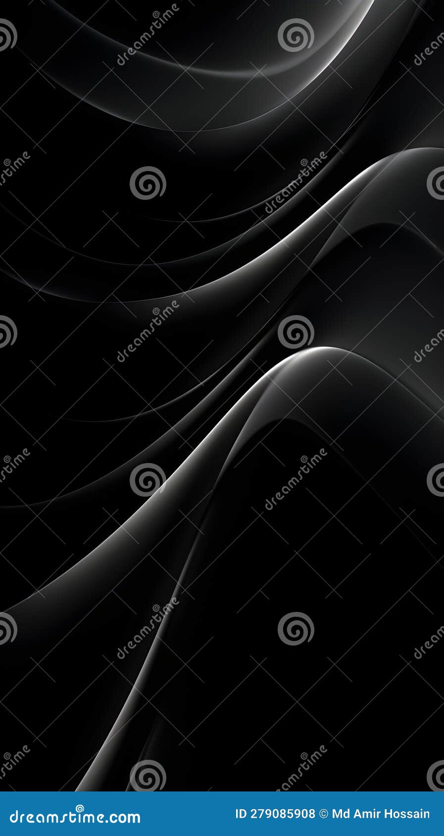 An Abstract Black and White Wallpaper for Phone Stock Illustration