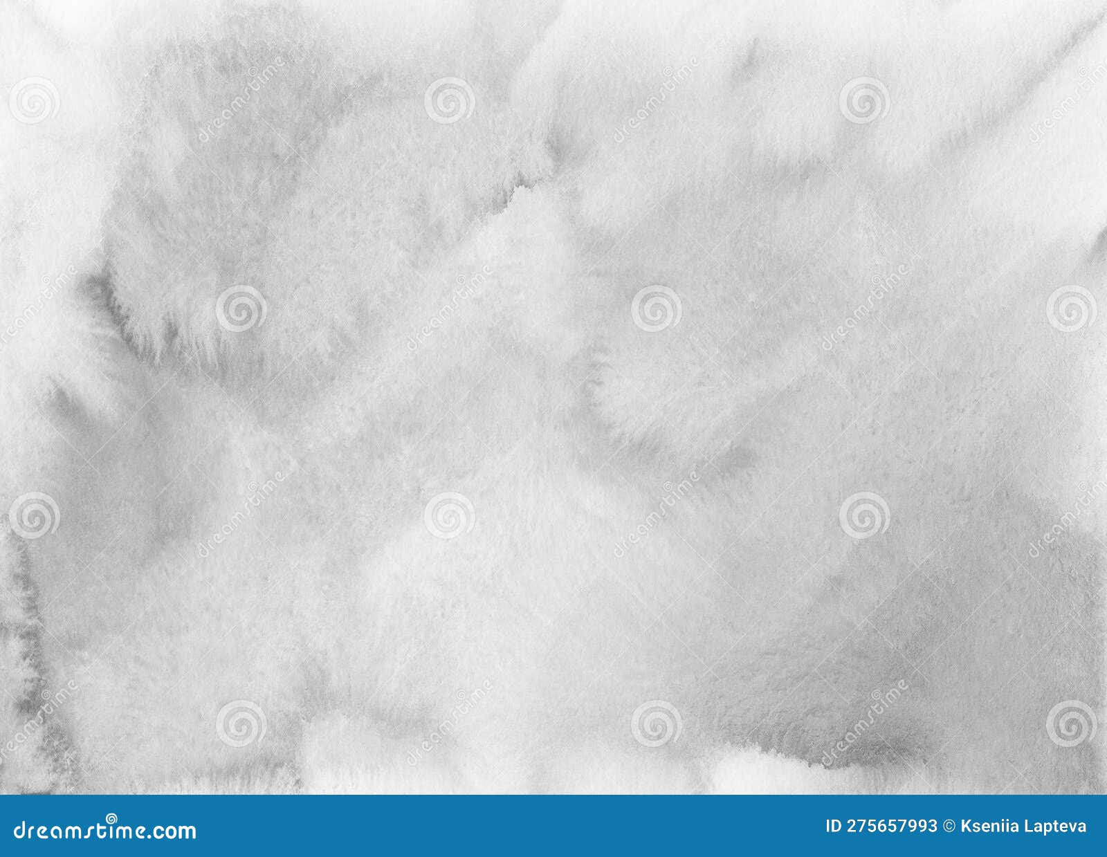 Abstract Black and White Watercolor Background Texture Stock Image