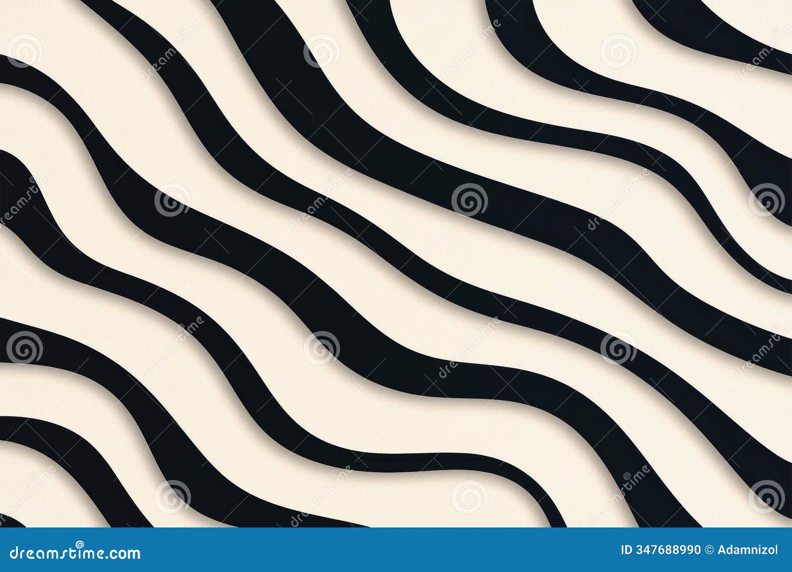 abstract black and white wavy pattern background